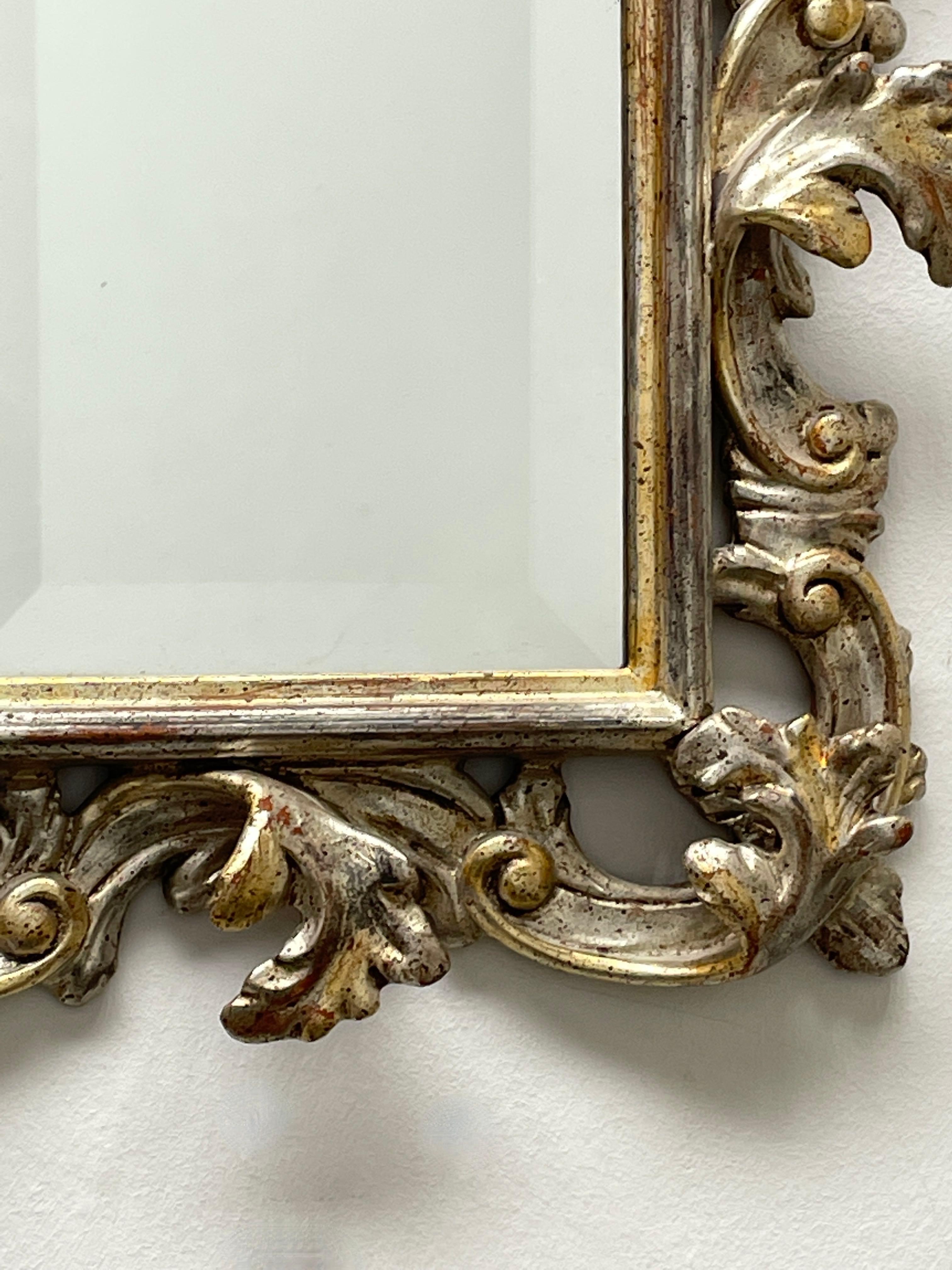 Beautiful Hollywood Regency Tole Toleware Vanity Mirror Vintage, Germany, 1930s For Sale 1