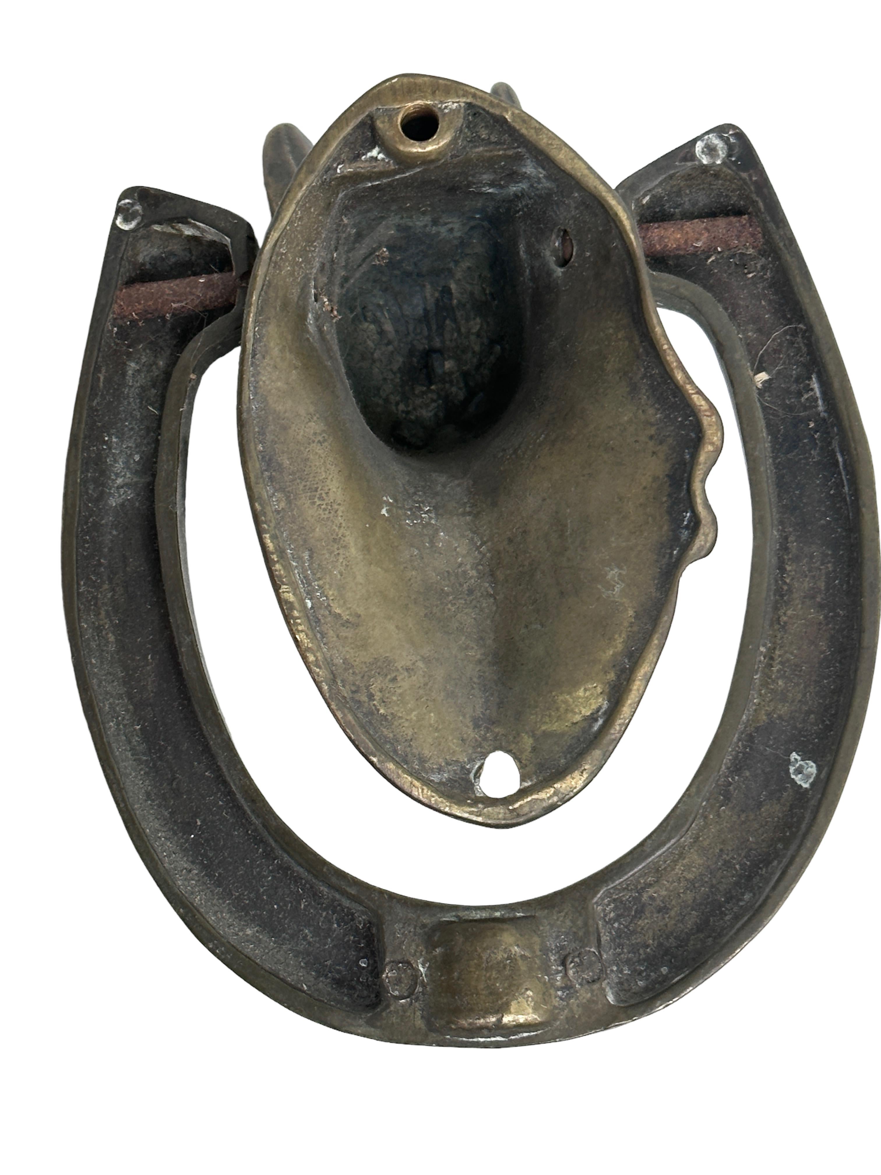 Beautiful Horse Head Door Knocker, Bronze, Austria, 19th Century 1
