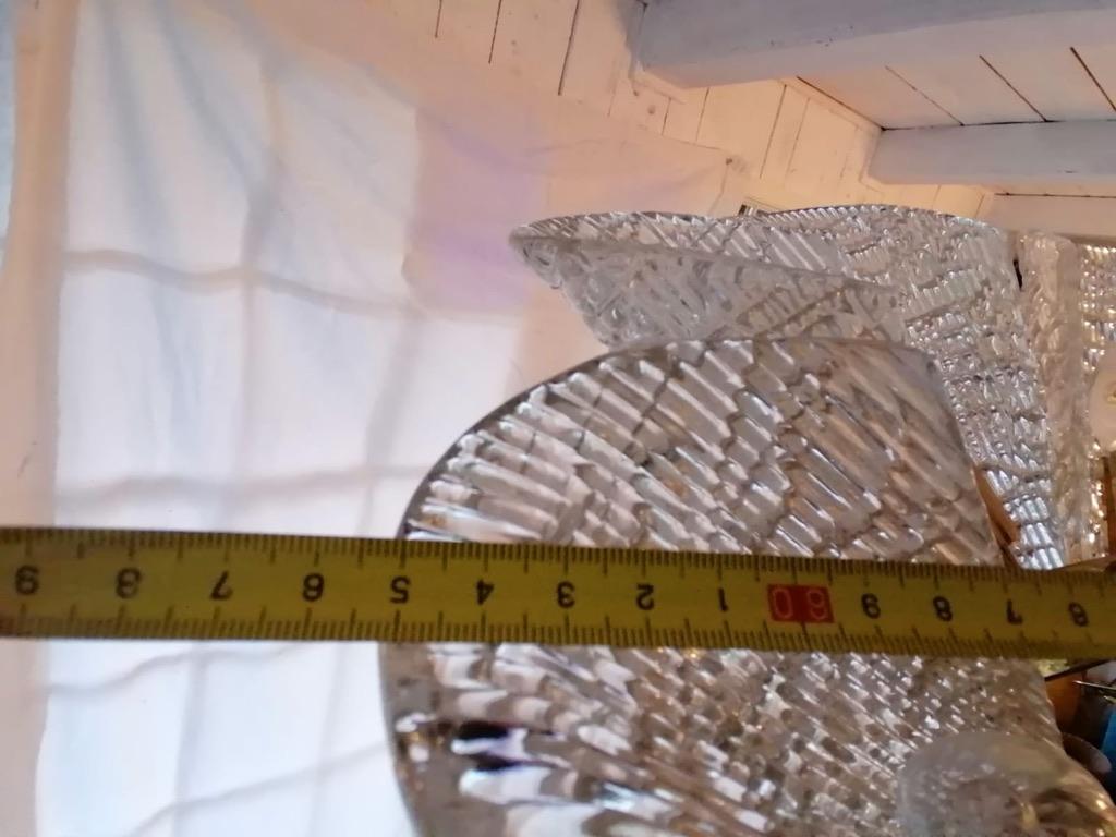 Preciosa araña enorme con cristal texturado de J.T. Kalmar en venta 8