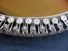 Beautiful Huge Oval Illuminated Mirror Designed by Emil Stejnar