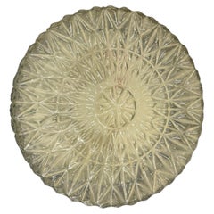 Bellissima plafoniera a incasso con motivo a stella di ghiaccio Germania, anni '60