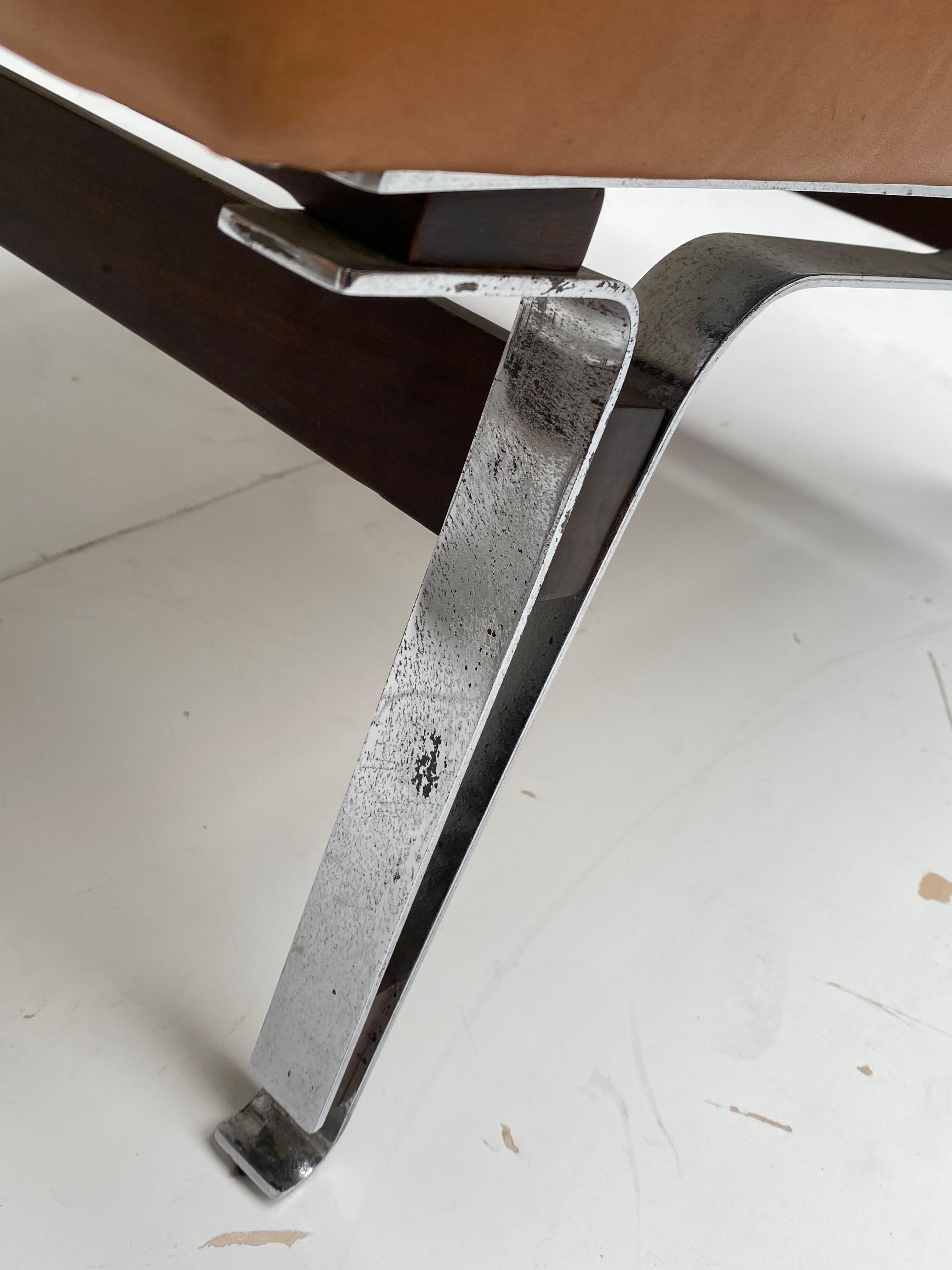 Beautiful Ico Parisi '856' Leather Lounge Chairs, Cassina, 1957 6