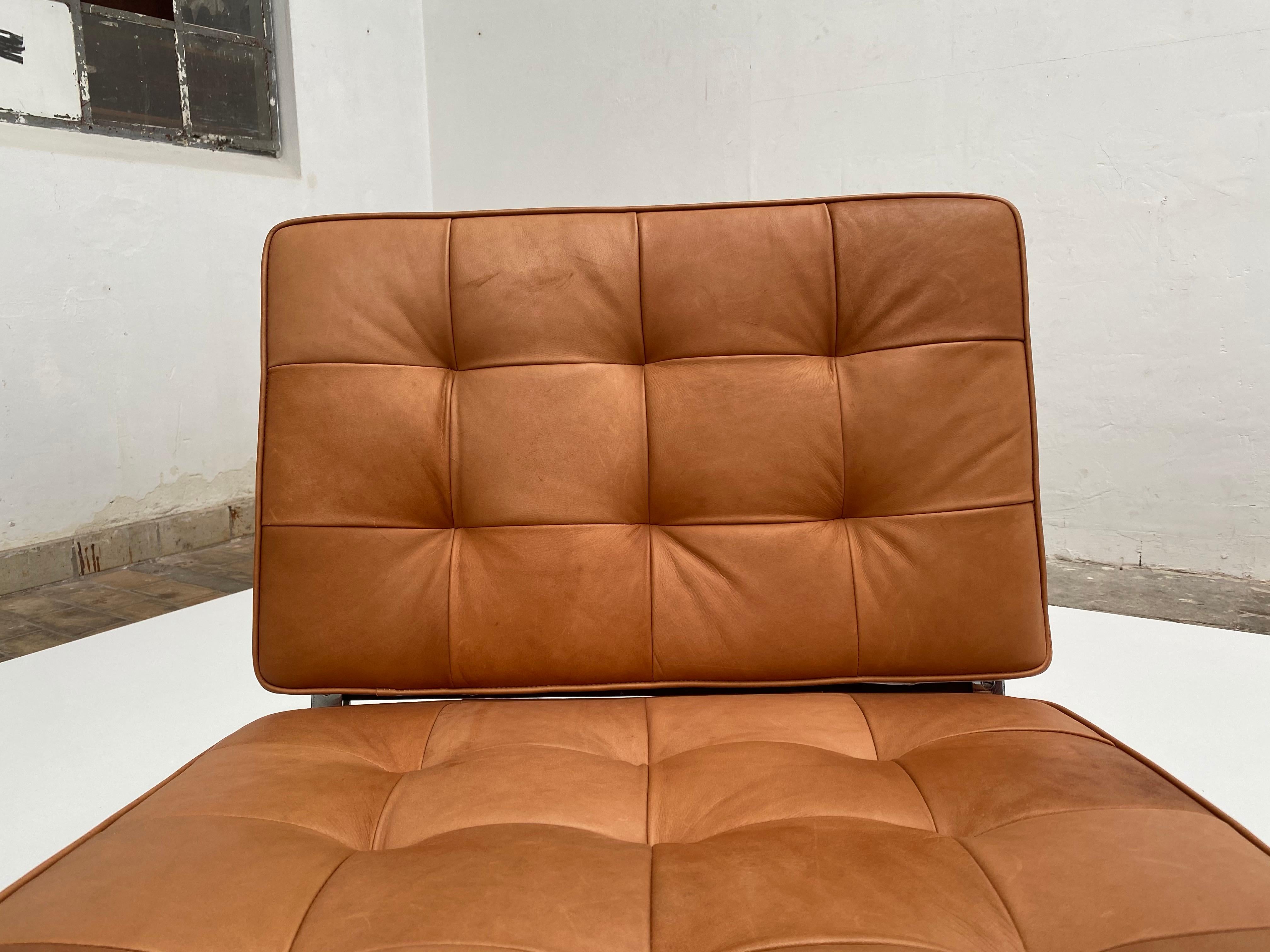 Schönes Ico Parisi '856' Leder  Loungesessel, Cassina, 1957 im Angebot 1