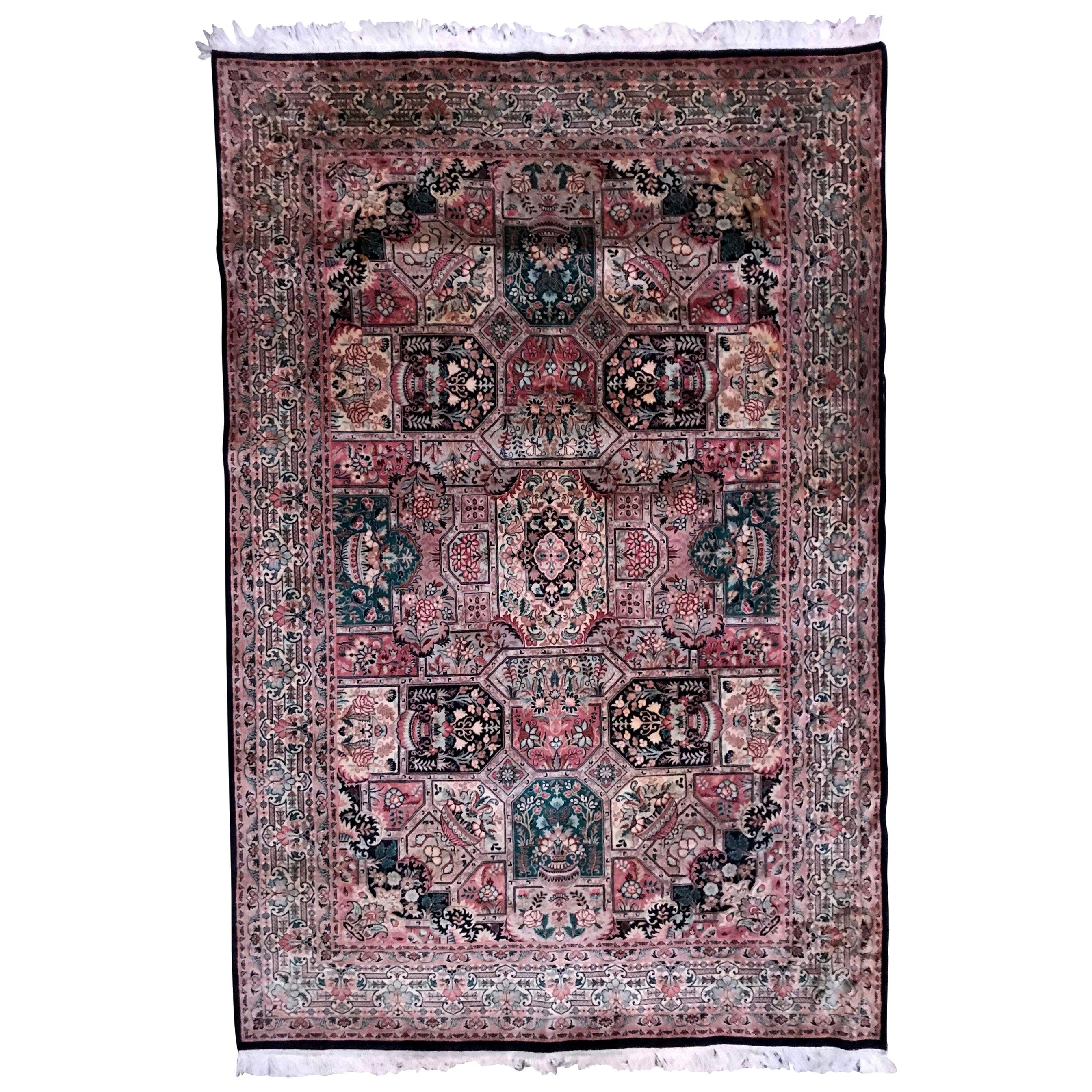 Bobyrug's Beautiful Indian Punjab Vintage Rug