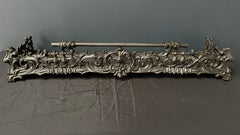 Beautiful Iron 19th Century French Fireplace Fender
