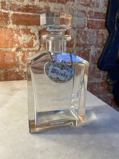 Beautiful Italian Crystal Bottle Made in Italy 1950s
