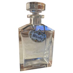 Bellissima bottiglia di cristallo italiana Made in Italy anni '50