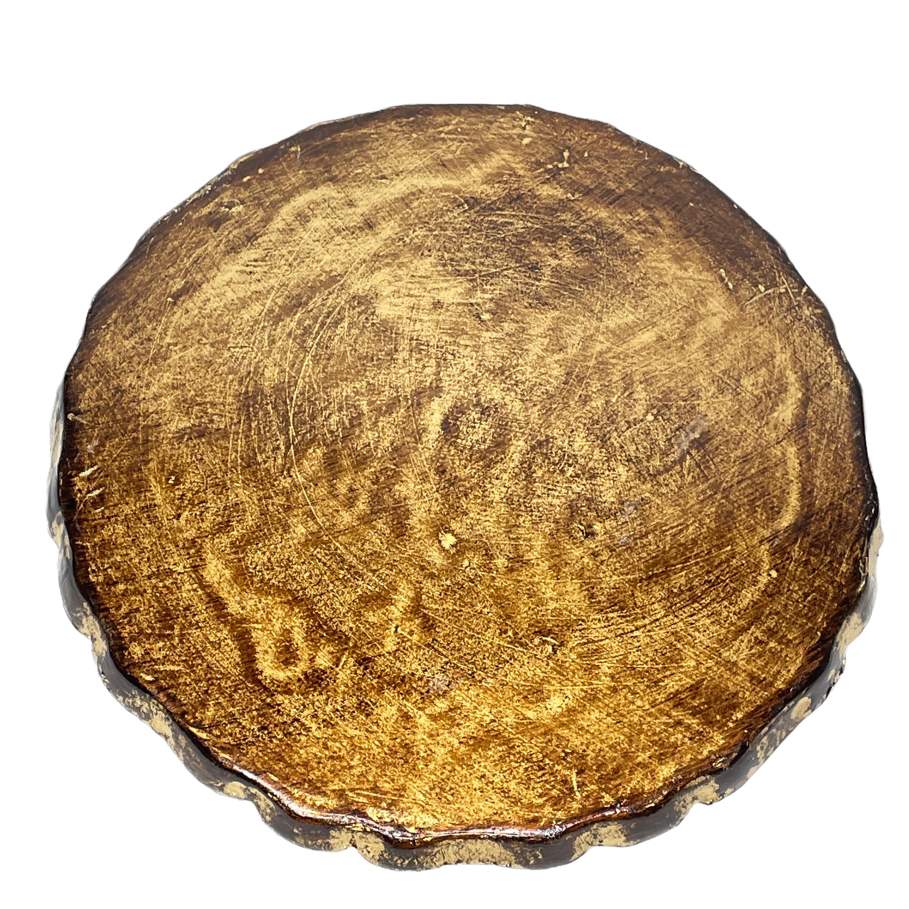 Mid-20th Century Beautiful Italian Florentine Gilded Gilt Wood Serving Tray Toleware Tole, 1960s