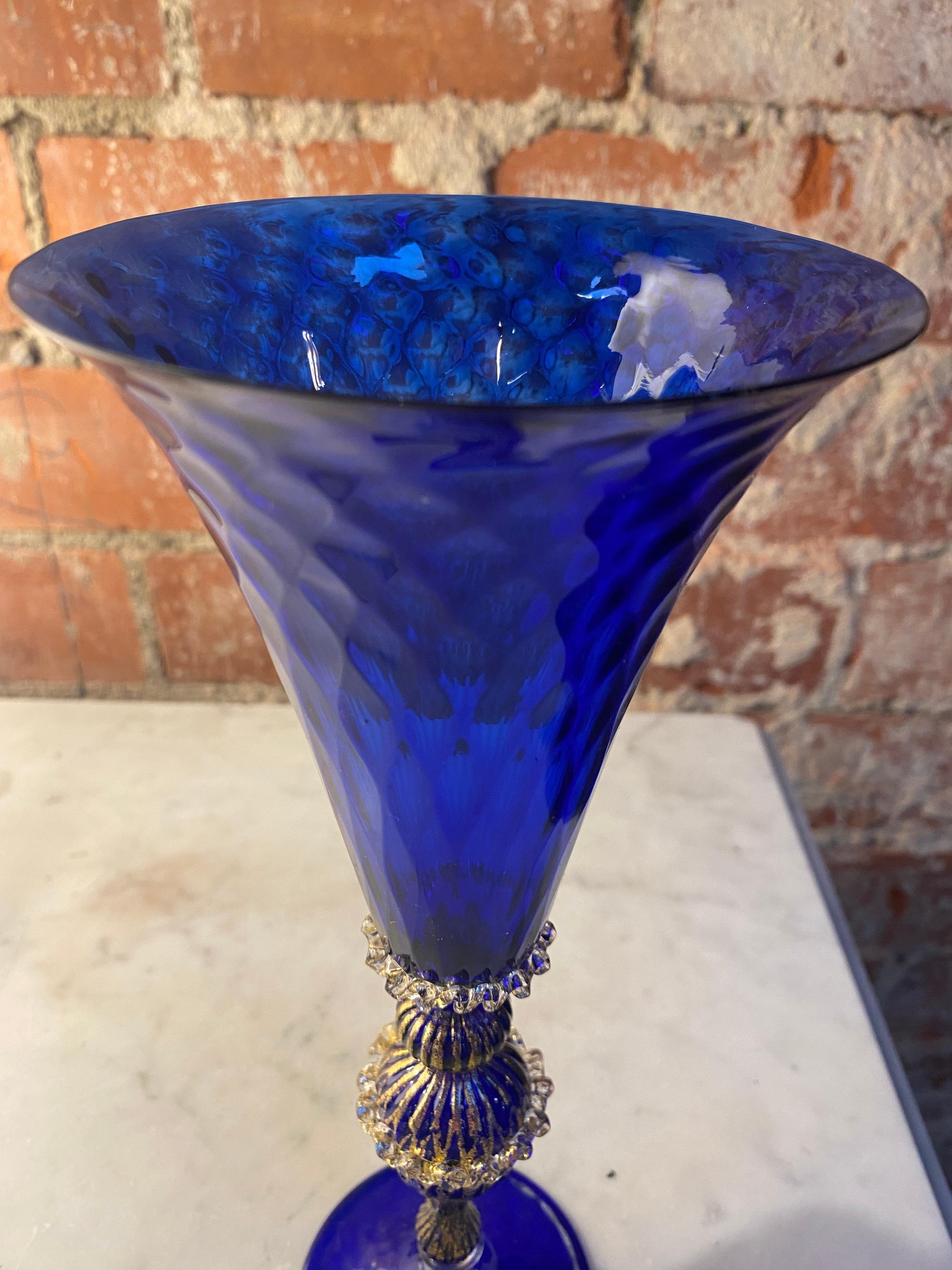 European Beautiful Italian Handcrafted Chalice, 1970s For Sale