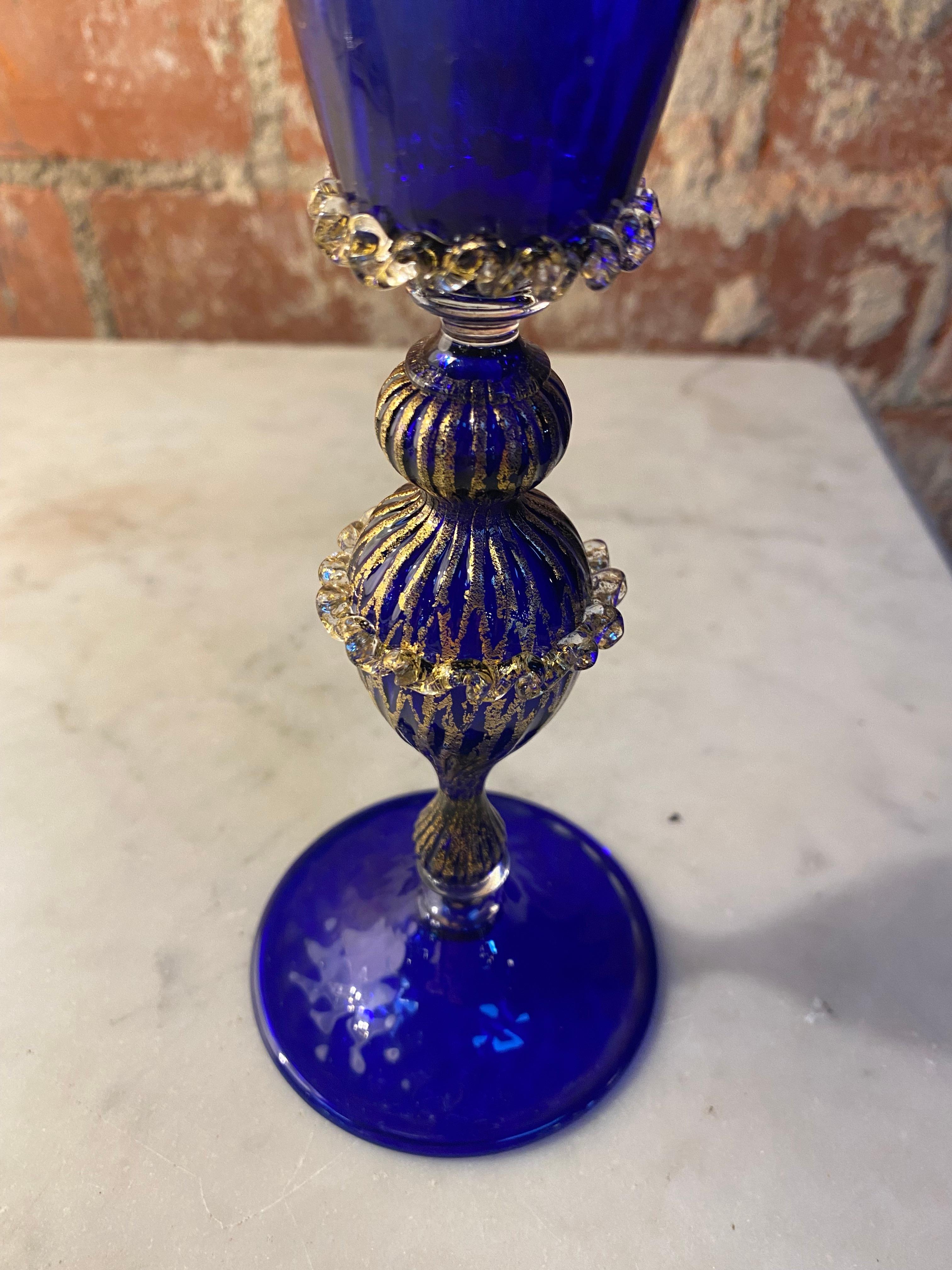 Beautiful Italian Handcrafted Chalice, 1970s In Good Condition For Sale In Los Angeles, CA