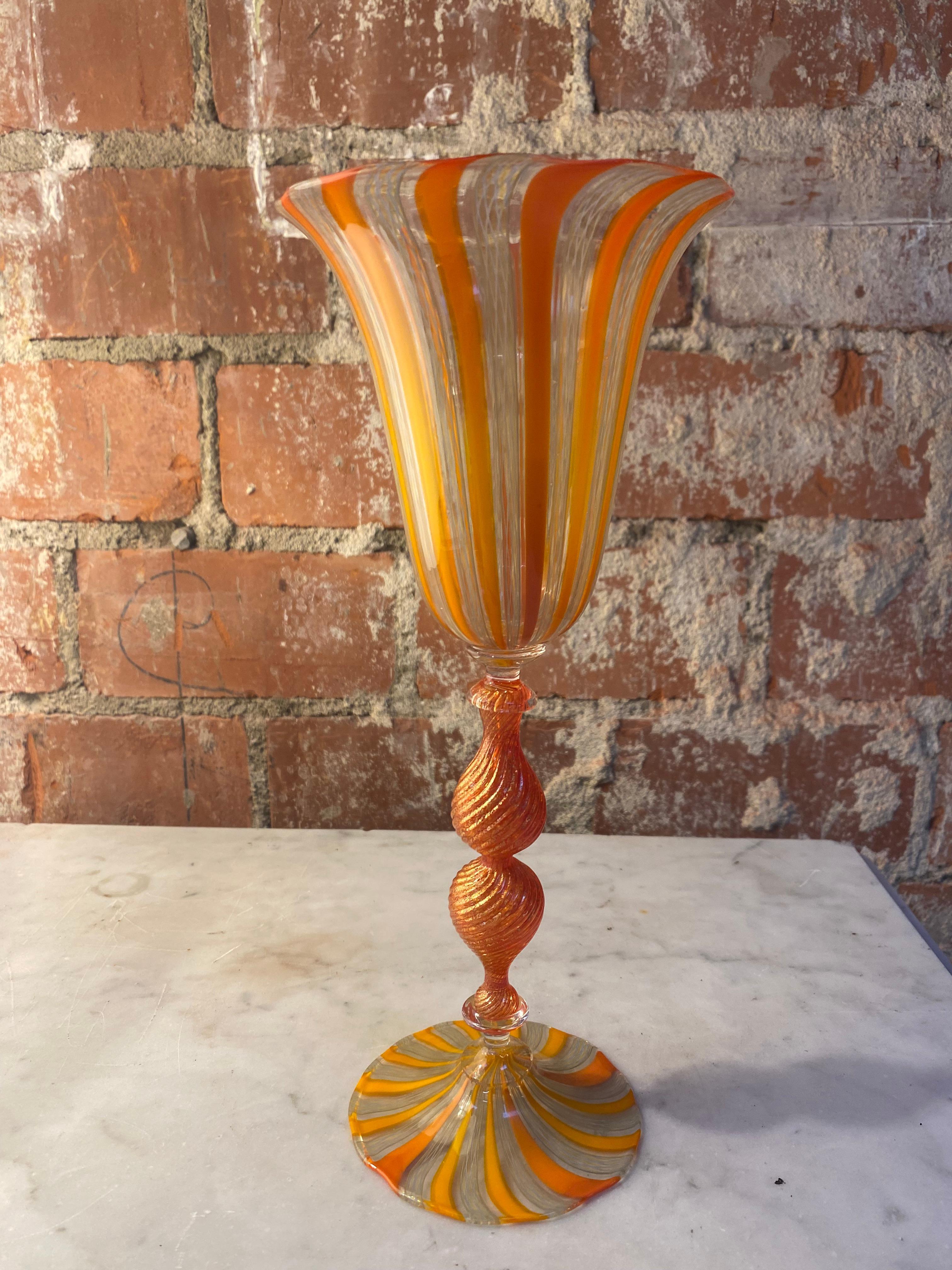 Beautiful Italian handcrafted chalice made in Italy 1970s.