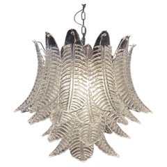 Beautiful Italian Leaves Chandelier Murano