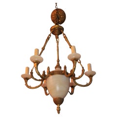 Vintage Beautiful Italian marble chandelier