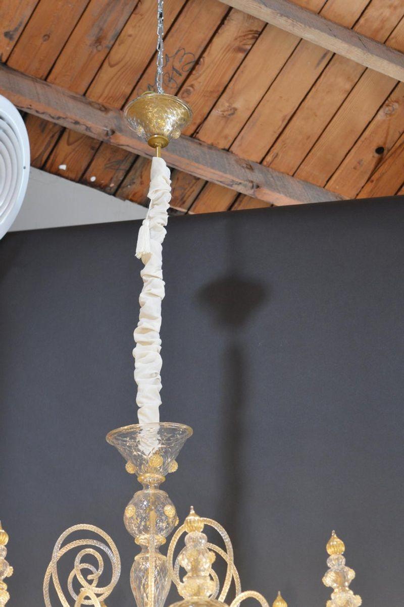 Beautiful Italian Murano glass chandelier.
Made in Italy, 1990's.