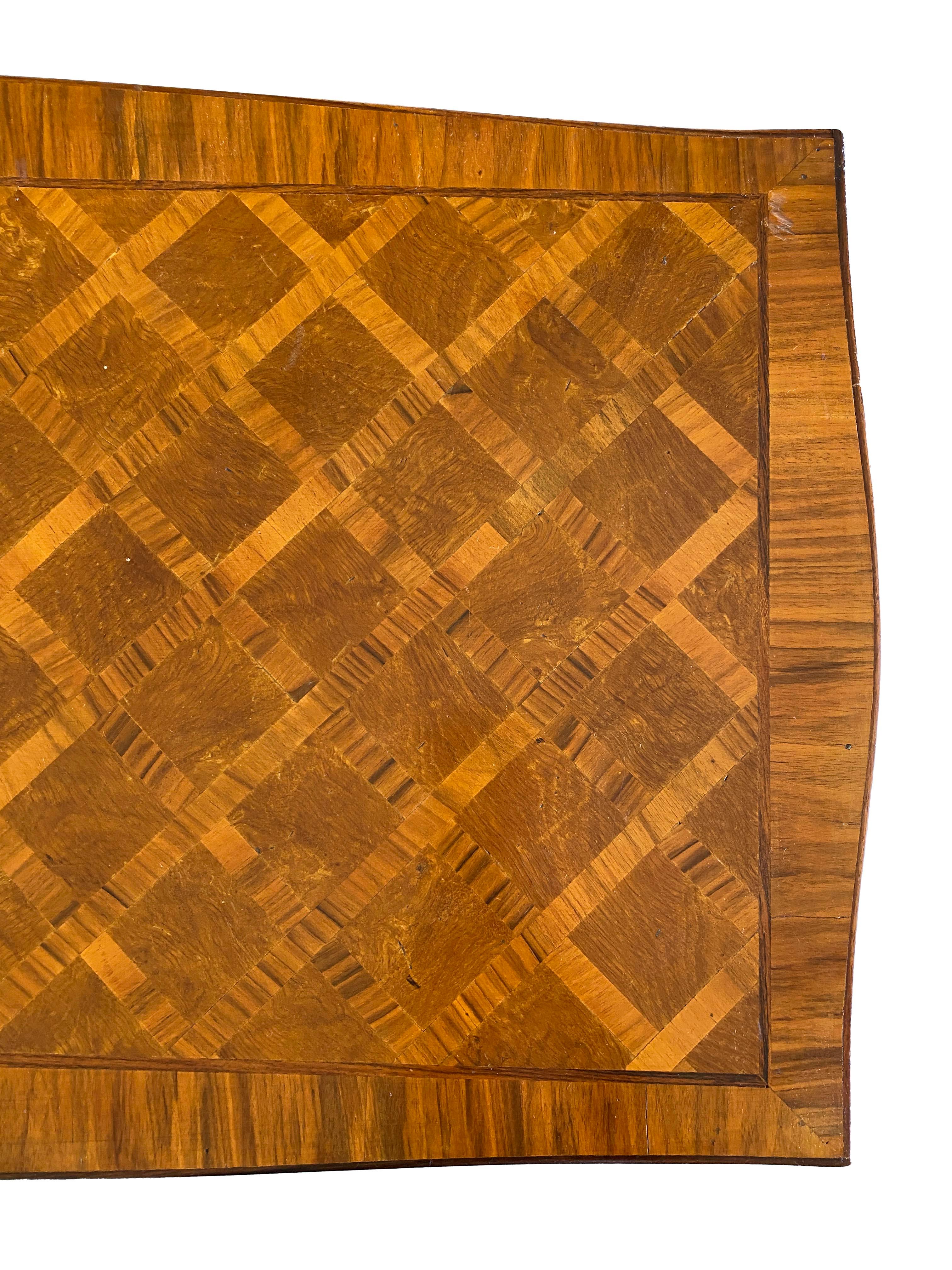 Beautiful Italian Parquetry Writing Desk For Sale 4