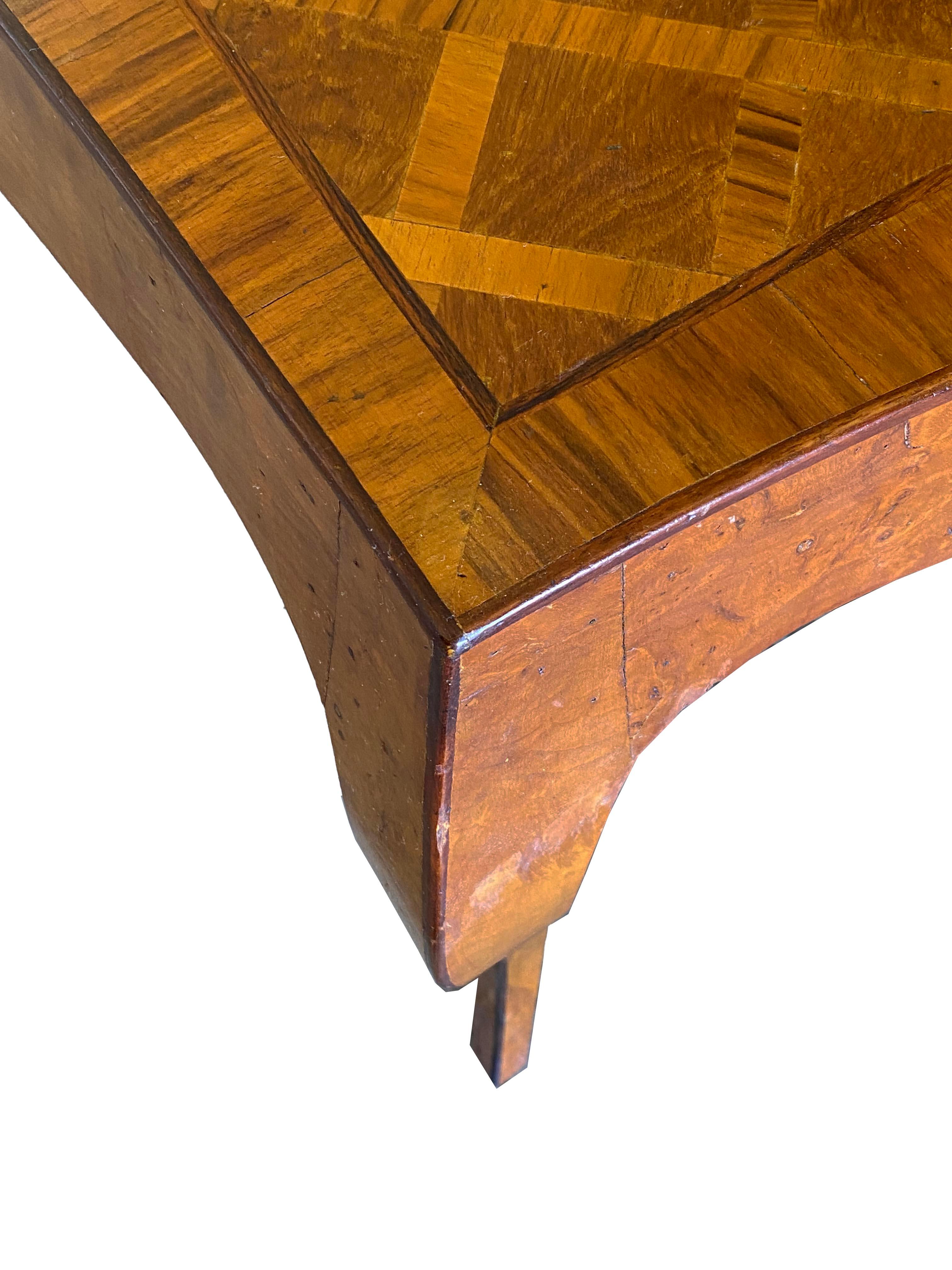 Beautiful Italian Parquetry Writing Desk For Sale 8