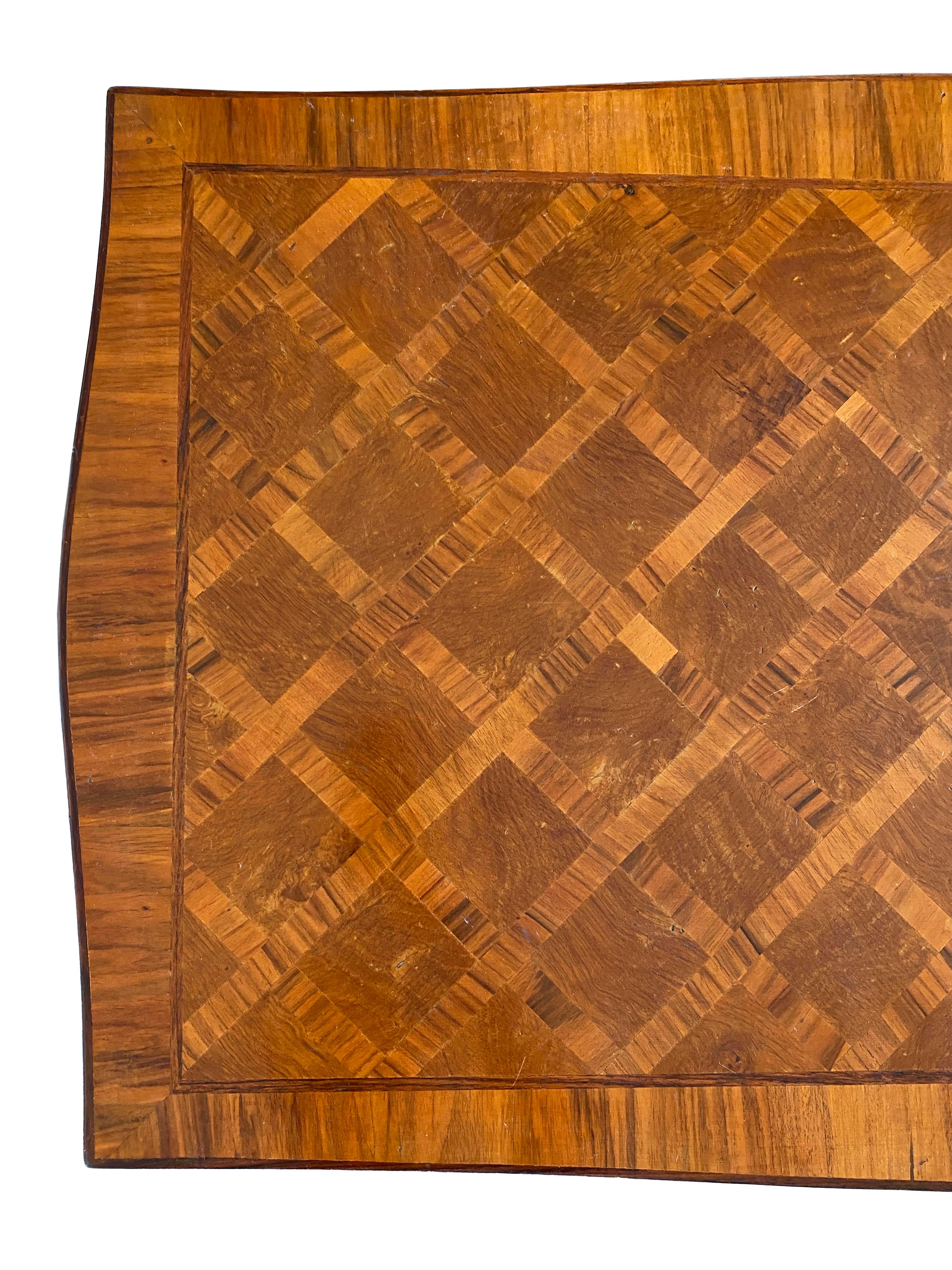 Beautiful Italian Parquetry Writing Desk For Sale 3