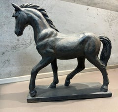Schöne italienische Skulptur „Pferd“ aus dem 20. Jahrhundert H: 40cm