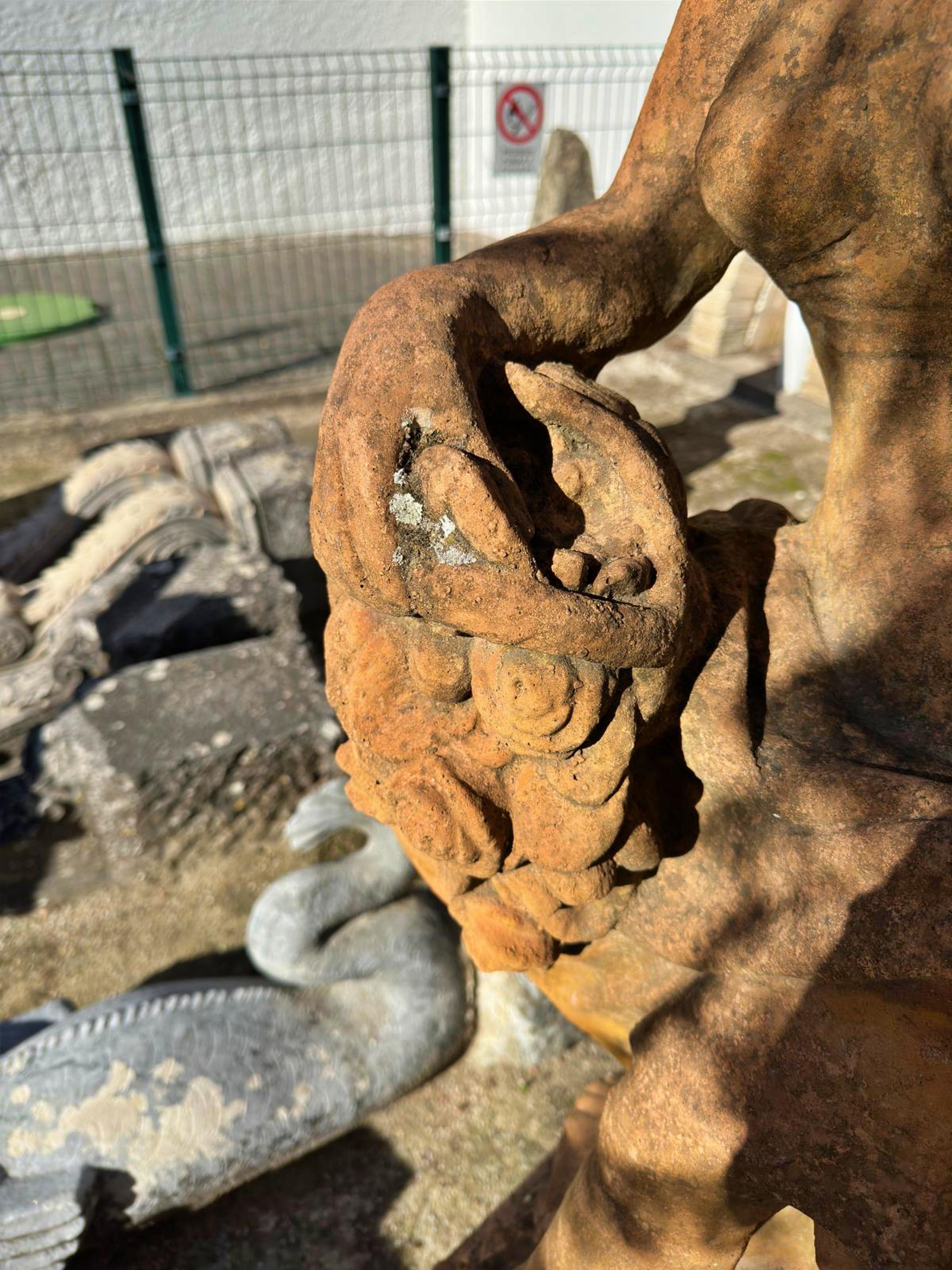 Schöne italienische Terrakotta-Terrakotta  Skulptur 19. Jahrhundert 