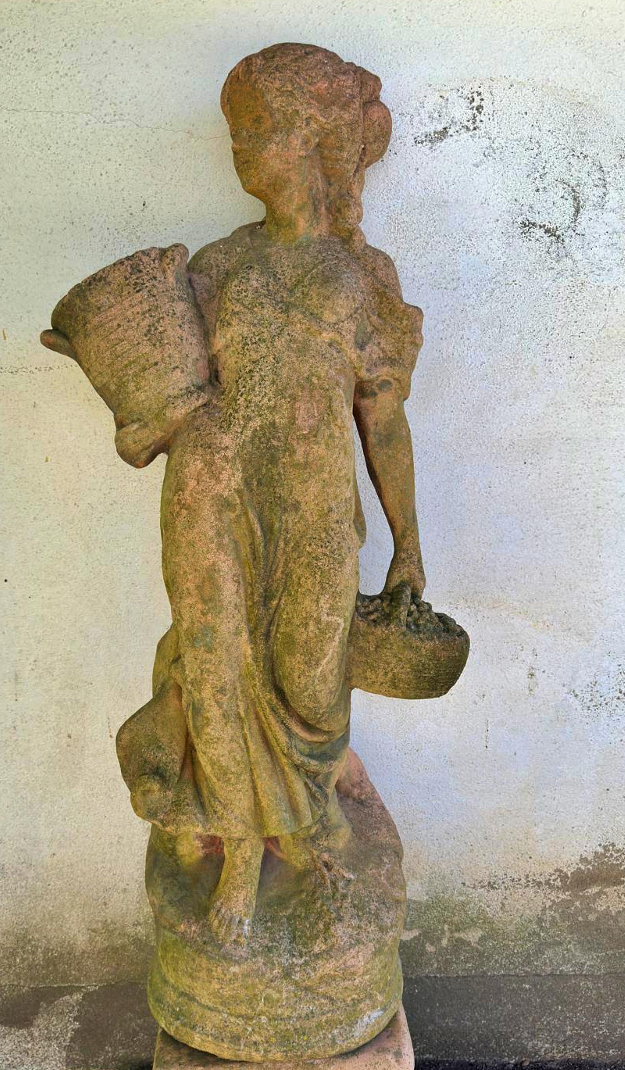 Beautiful Italian Terracotta  Sculpture 19th Century 