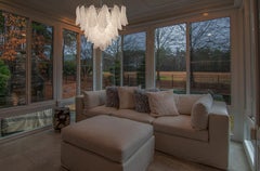 Beautiful Italian vintage Murano chandelier - 57 glass rondini