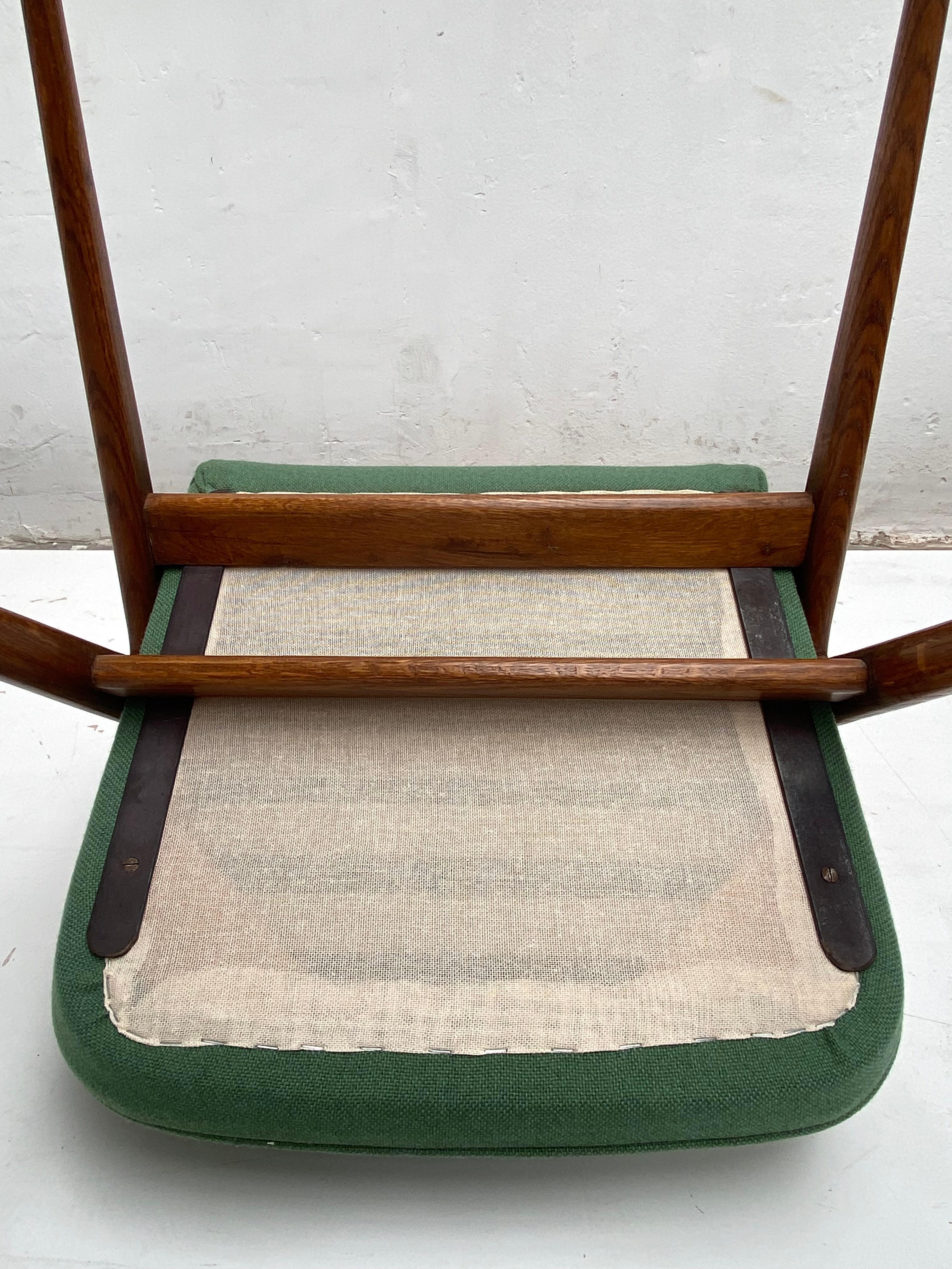 Beautiful Italian Walnut Side Chair by Gaetano & Alessandro Besana 1958 For Sale 11