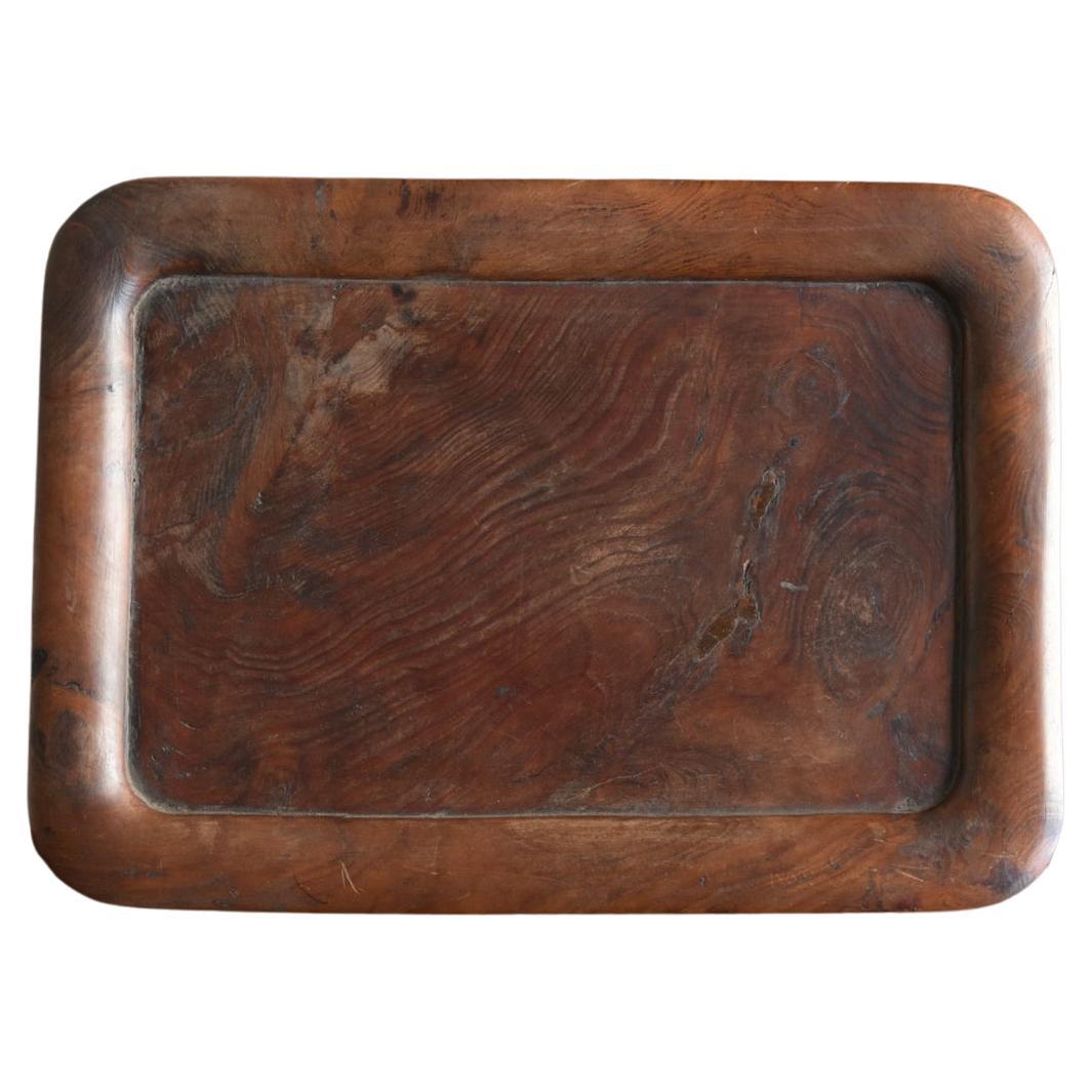 Beautiful Japanese Antique Wooden Tray / Pine Tray/ Taisho to Early Showa Period