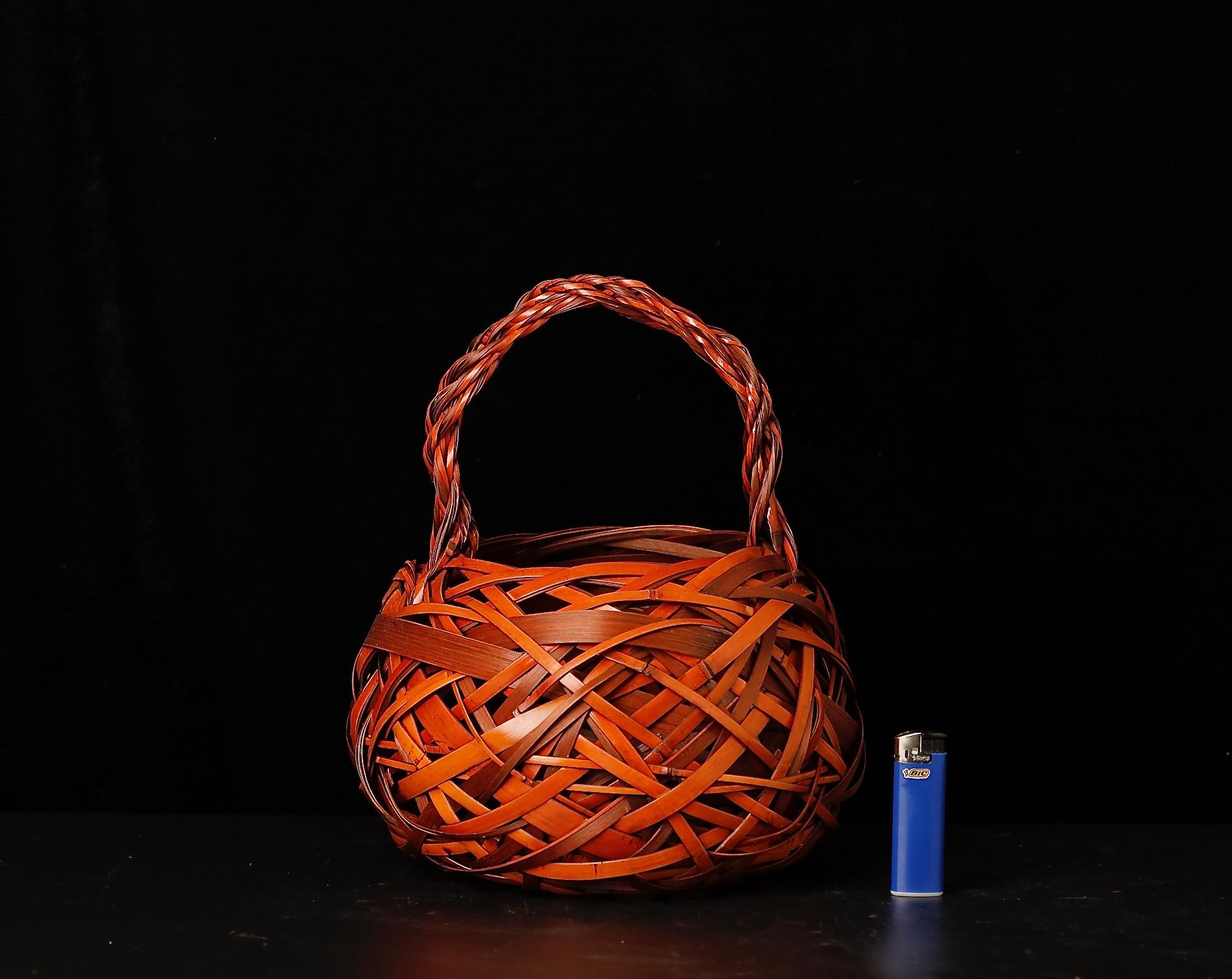 Fine Japanese Ikebana Bamboo Basket

This fine Japanese Ikebana Bamboo Basket is a beautiful and versatile piece that can be used for a variety of purposes. It is made of high-quality bamboo and is in good condition with some minor patination and