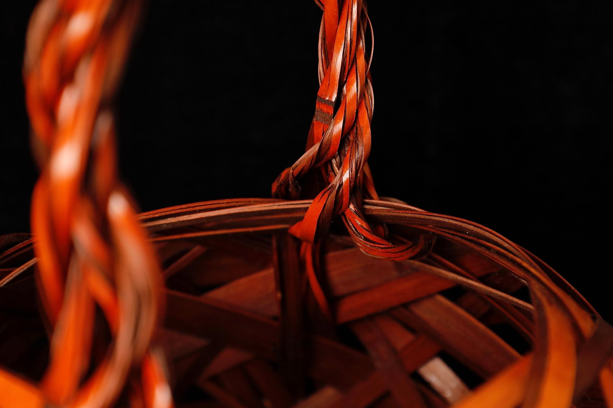 Beautiful Japanese Ikebana Bamboo Basket 2