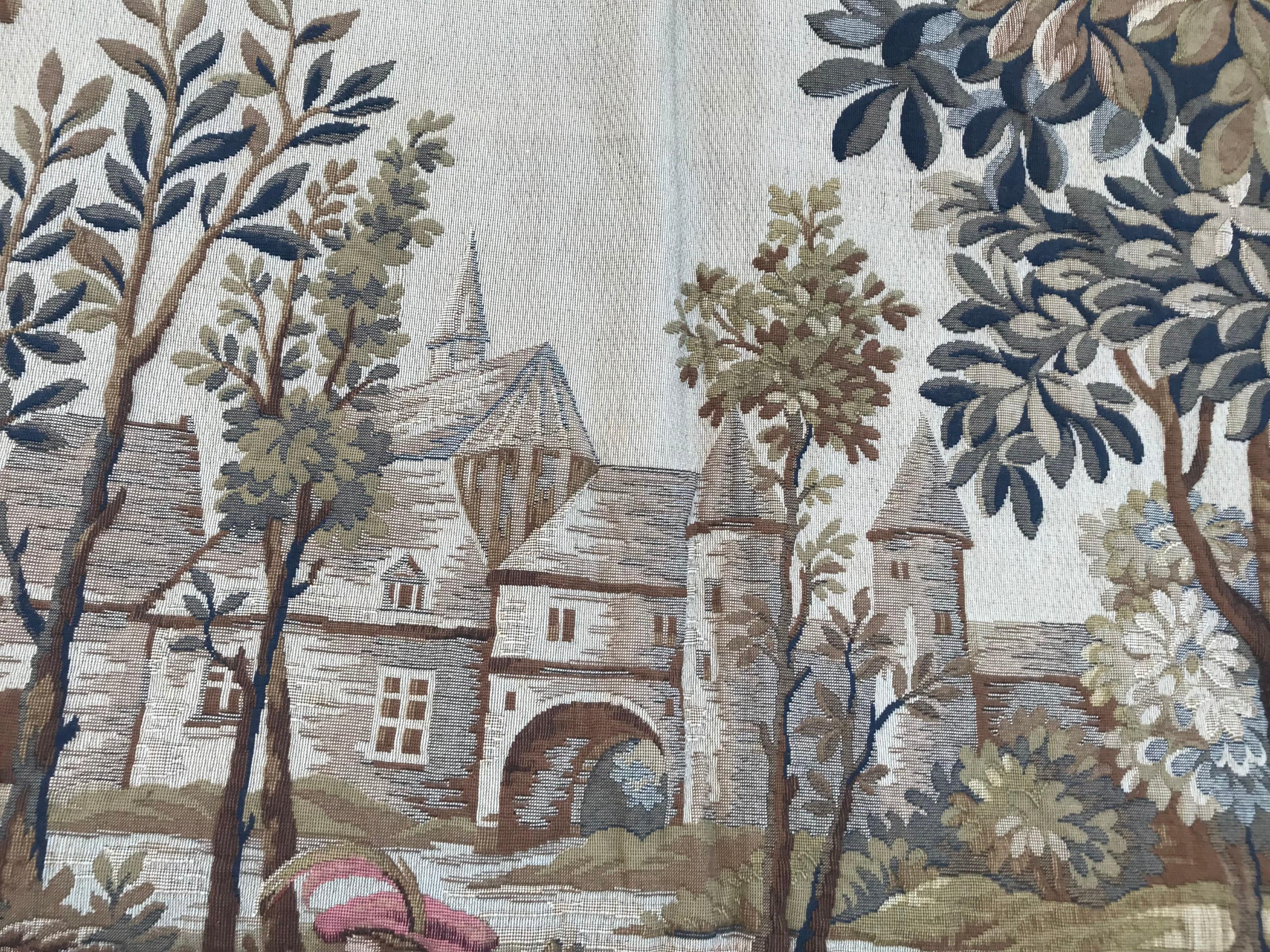 Bobyrug’s Beautiful Jaquar Tapestry Maximilien's Hunt Design In Good Condition For Sale In Saint Ouen, FR
