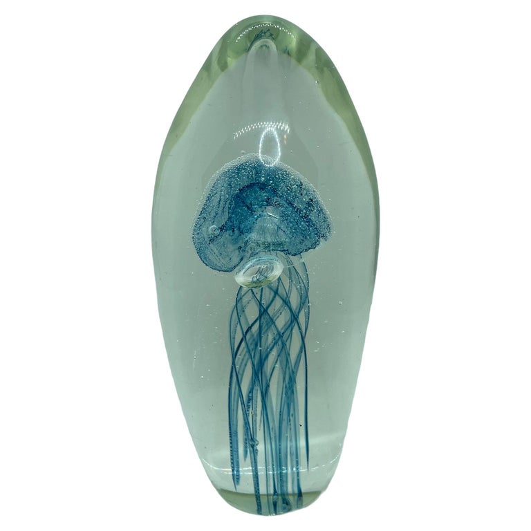 Beautiful Jelly Fish Murano Italian Art Glass Aquarium Paperweight at ...