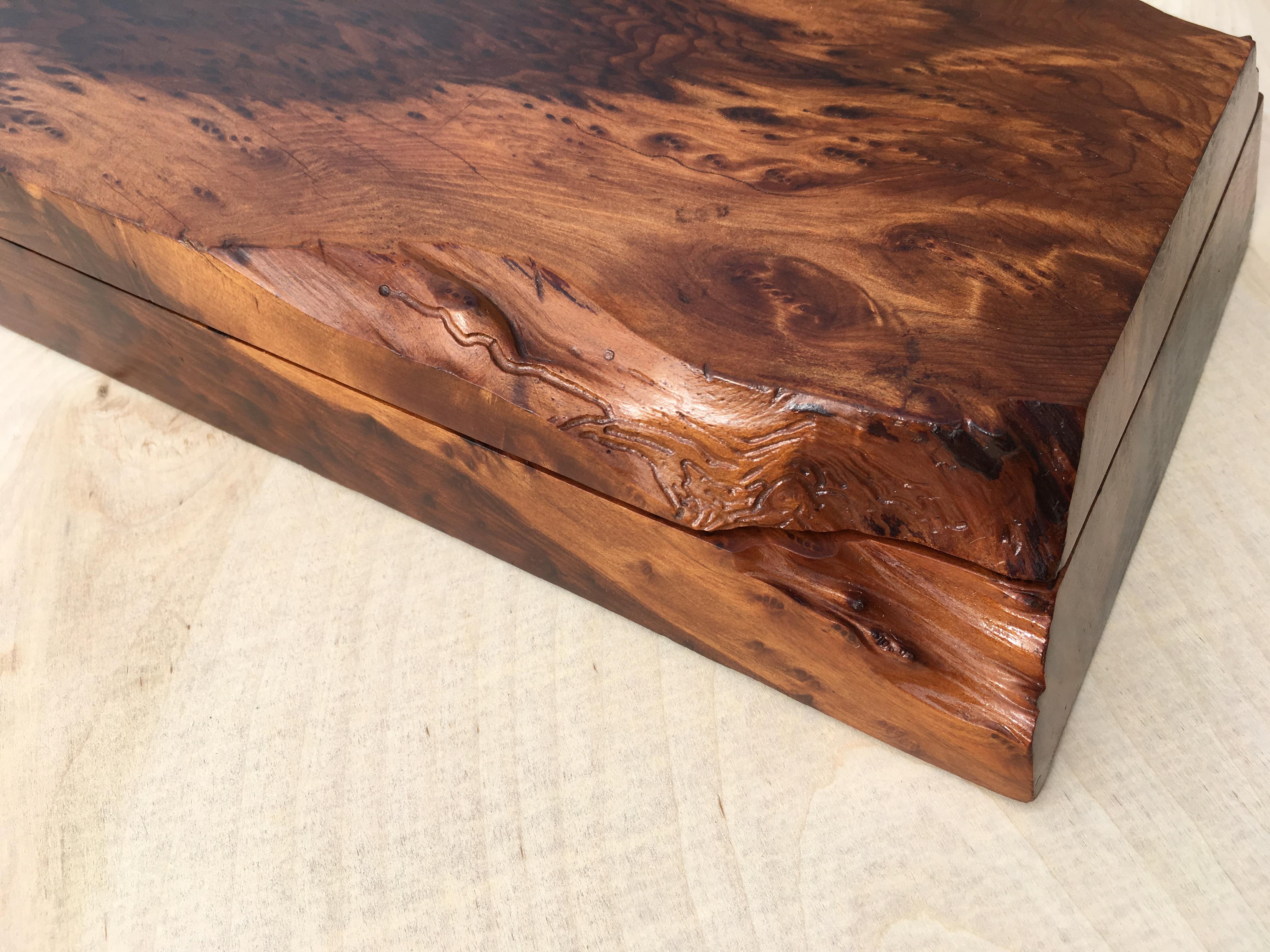 Beautiful Jewelry Box by Michael Elkan, Artist Craftsman, Coast Redwood 6