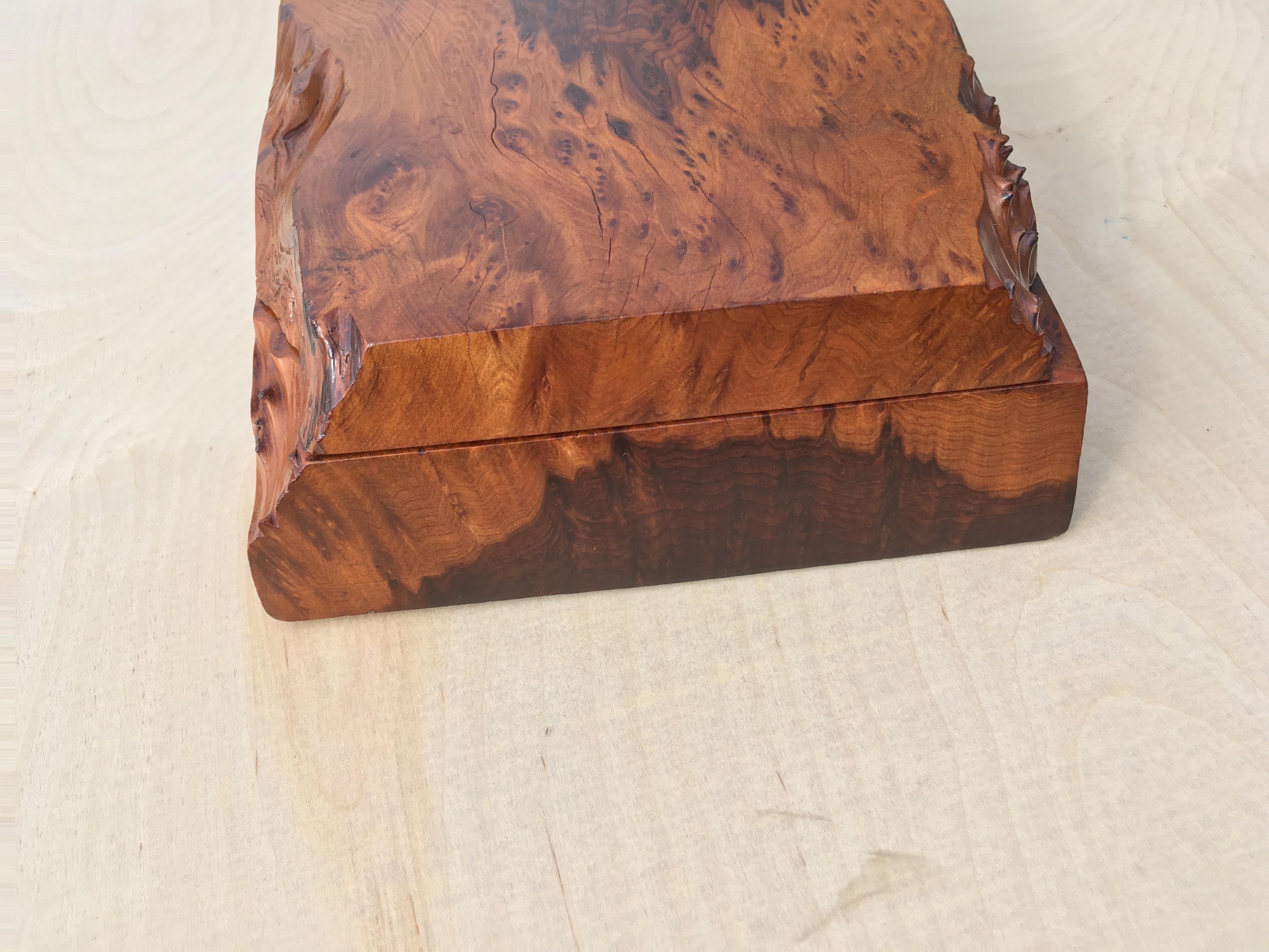 Beautiful Jewelry Box by Michael Elkan, Artist Craftsman, Coast Redwood 7