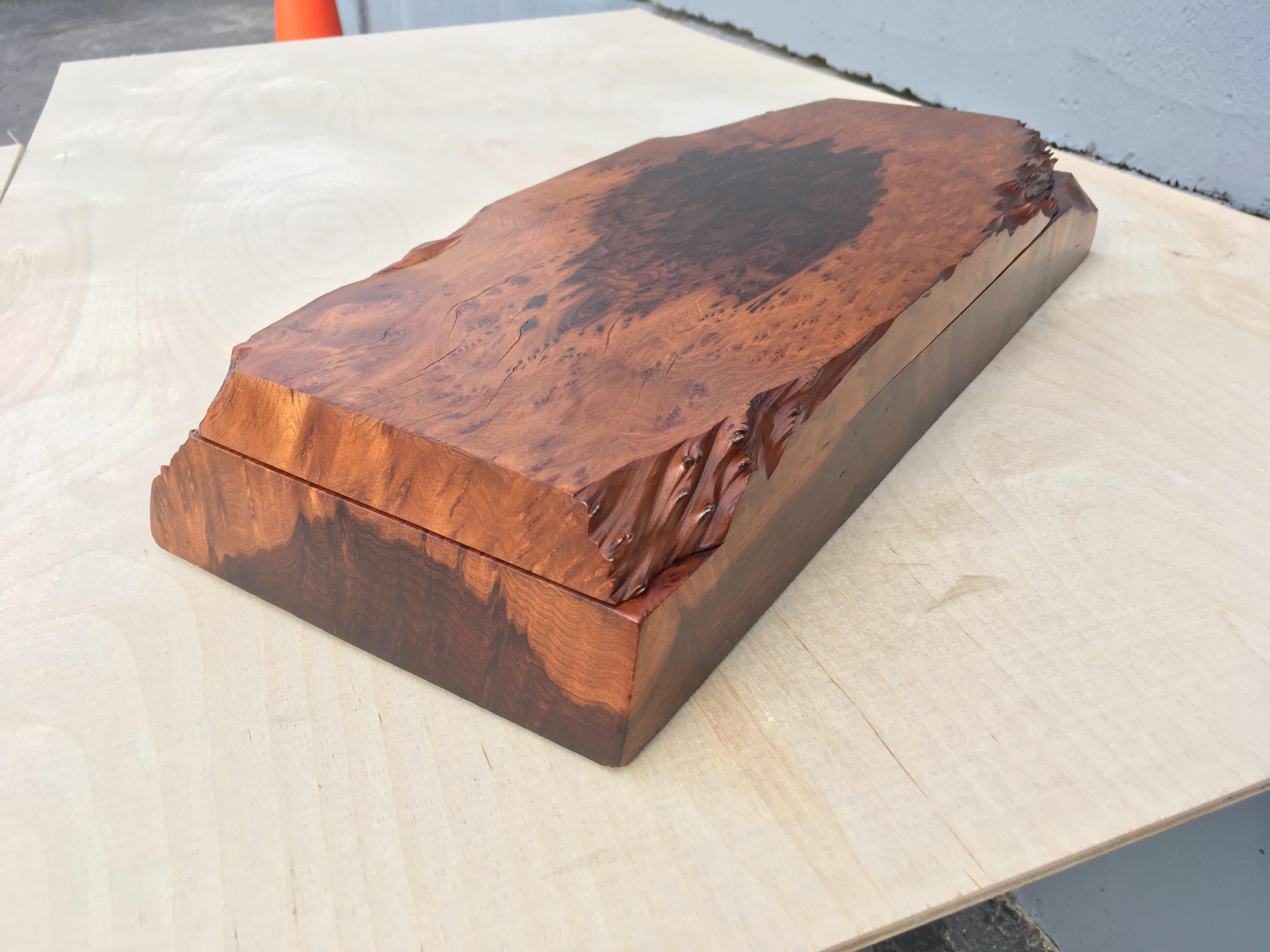 Beautiful Jewelry Box by Michael Elkan, Artist Craftsman, Coast Redwood 11