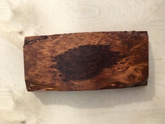 Magnifique boîte à bijoux de Michael Elkan, artiste artisan, séquoia à feuilles d'if