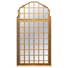 Beautiful John Widdicomb "British India" Large Scale Gilt and Painted Mirror
