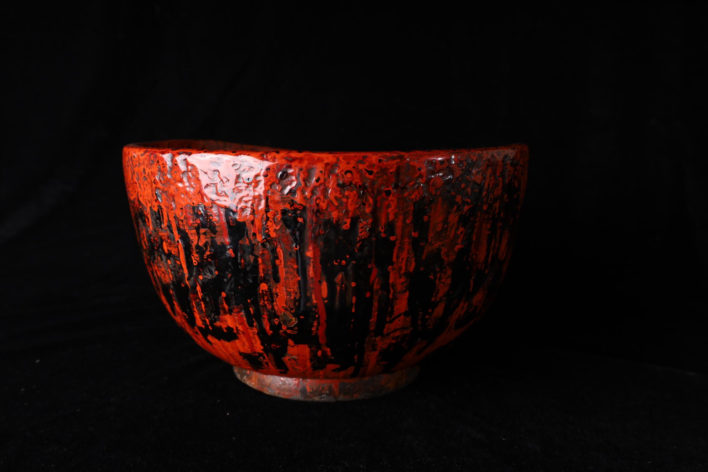 Schöne Kanshitsu Bachi lackiert Arbeiter Schüssel - Showa Periode (20. Jahrhundert) im Angebot 9