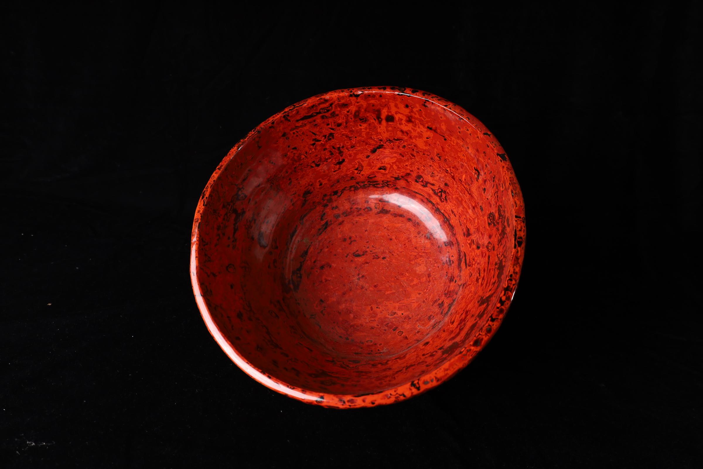 Schöne Kanshitsu Bachi lackiert Arbeiter Schüssel - Showa Periode (20. Jahrhundert) im Angebot 12