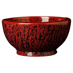 Magnifique bol de travail laqué Kanshitsu Bachi - Période Showa (20e siècle) wi