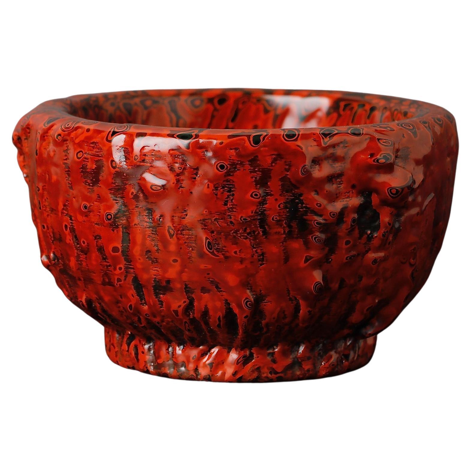 Beautiful Kanshitsu Lacquer Mixing Bowl by Skilled Artisan