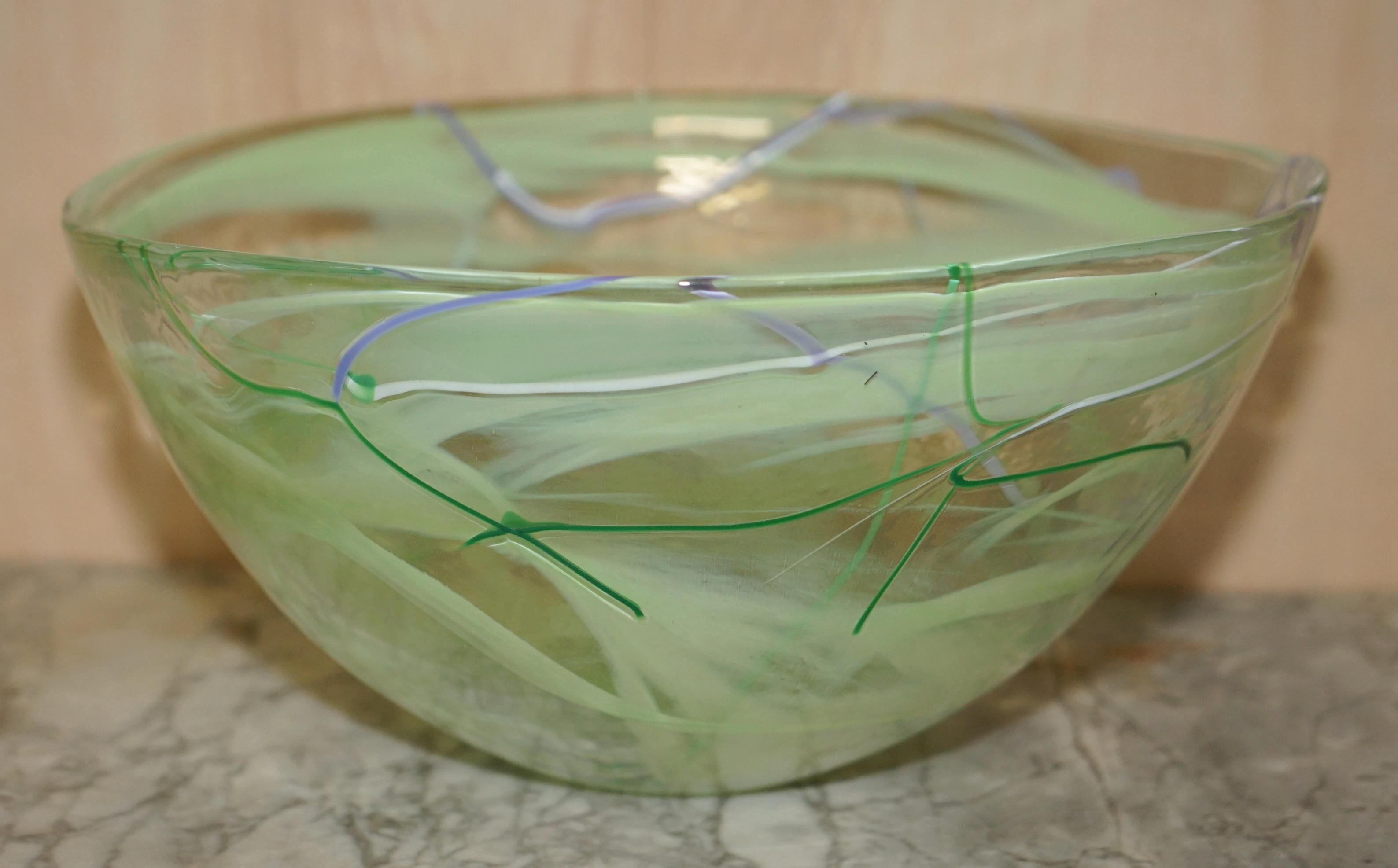 Beautiful Kosta Boda Decorative Custom Made Decorative Glass Bowl by Anna Ehrner For Sale 3