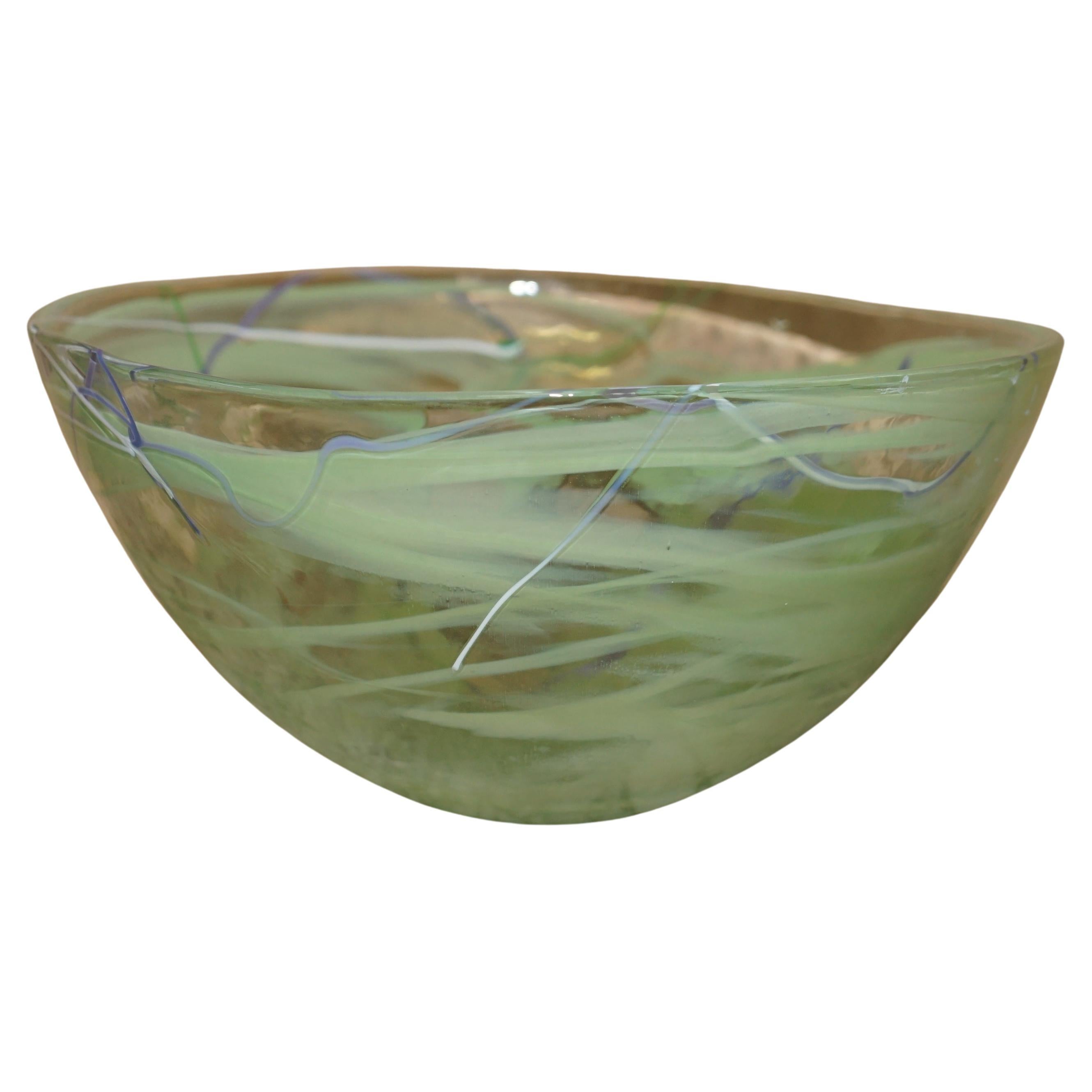 Beautiful Kosta Boda Decorative Custom Made Decorative Glass Bowl by Anna Ehrner For Sale