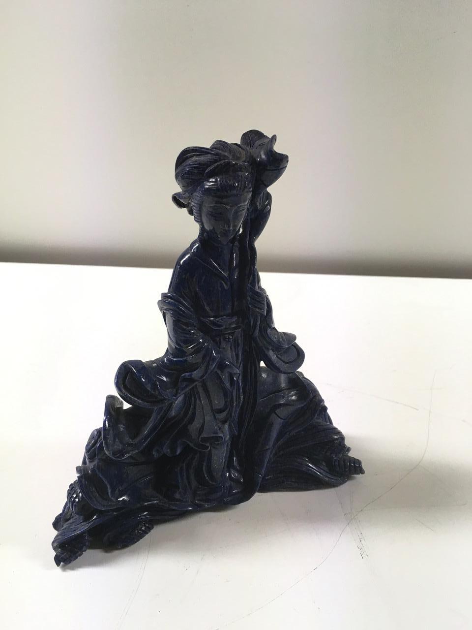 Chinese Beautiful Lapis Lazuli Sculpture For Sale