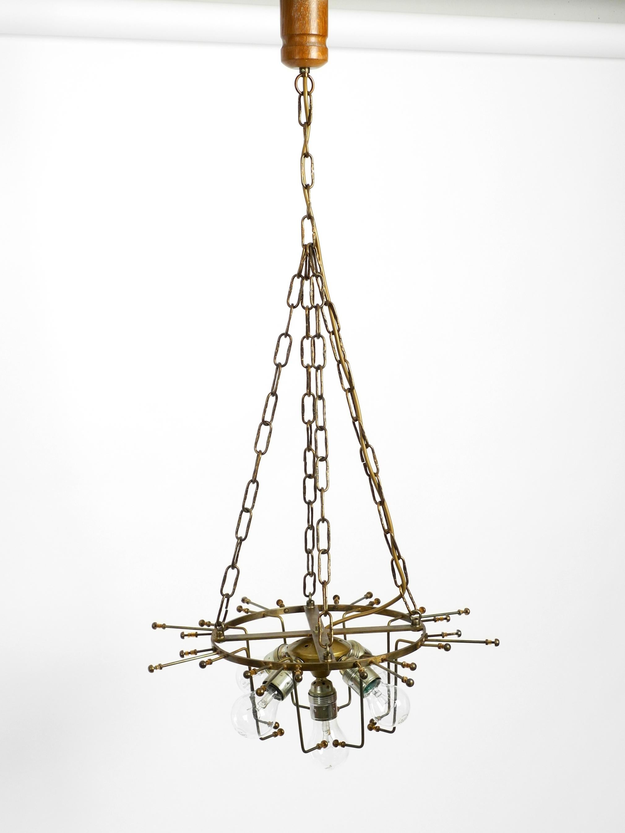 Beautiful Large 1960s Italian Murano Glass Chandelier For Sale 9