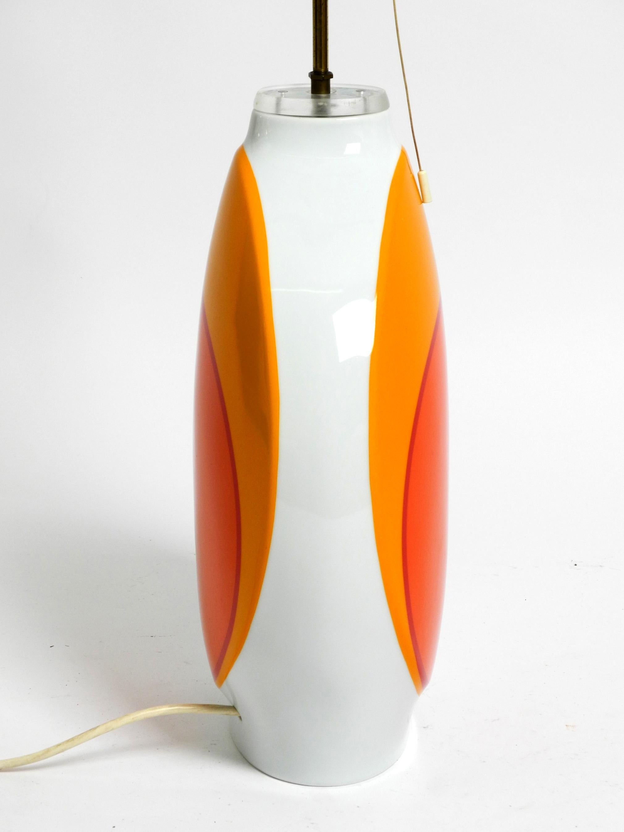 Beautiful Large 1960s Porcelain Table Lamp in Pop Art Design by Rosenthal  11