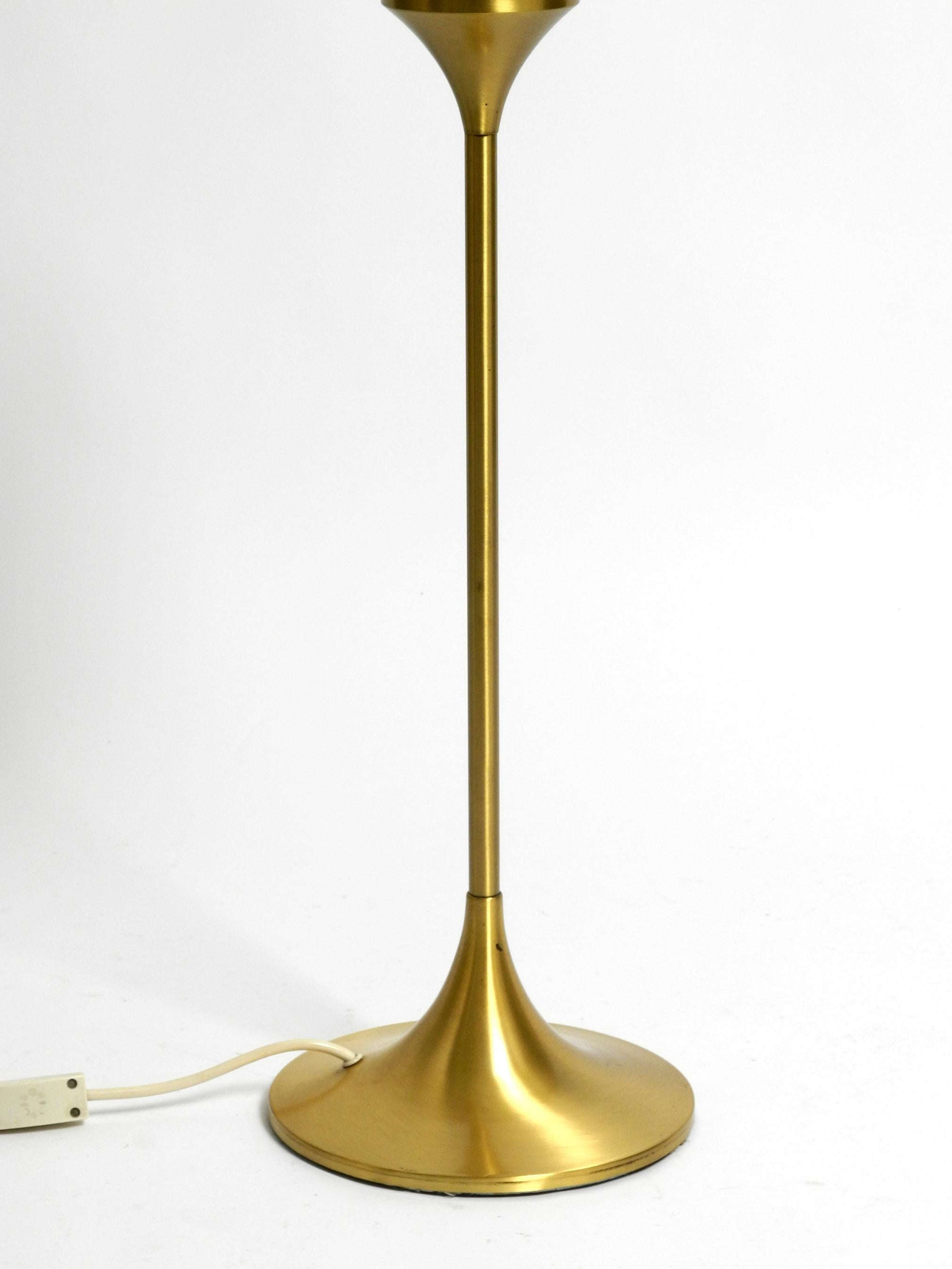 Beautiful large 1960s table or floor lamp with a large glass ball from Sölken For Sale 6