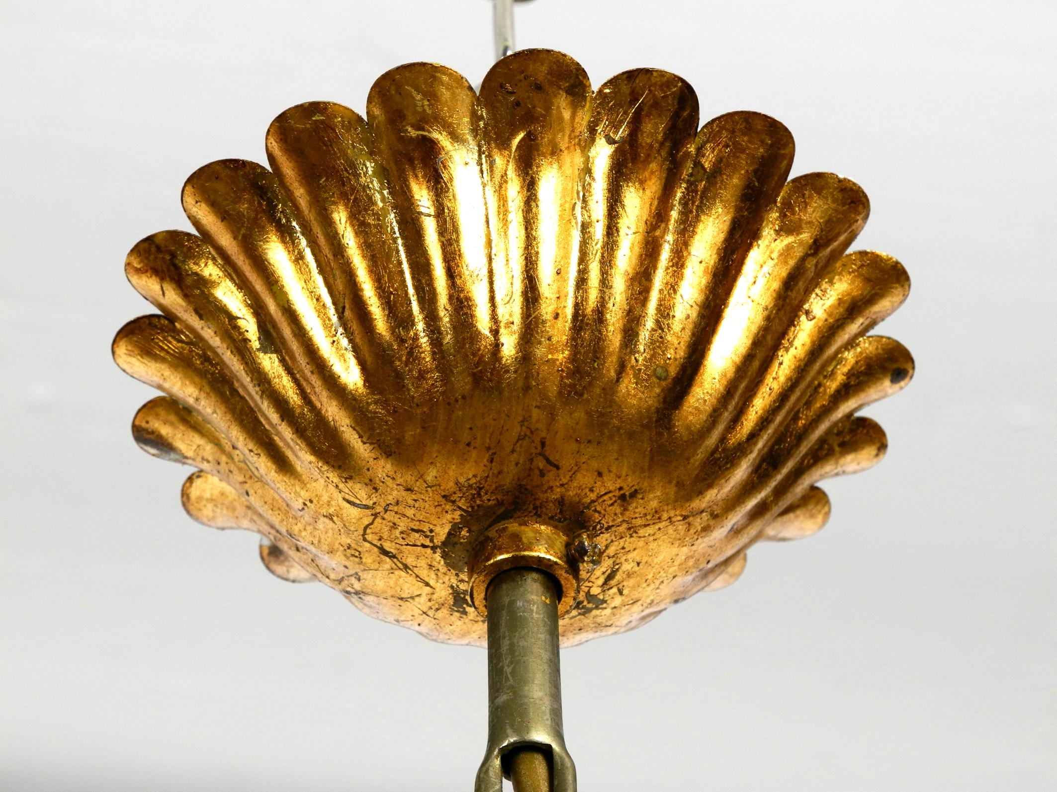 Beautiful, Large 1970s Gold-Plated 8-Armed Metal Chandelier by Hans Kögl 4