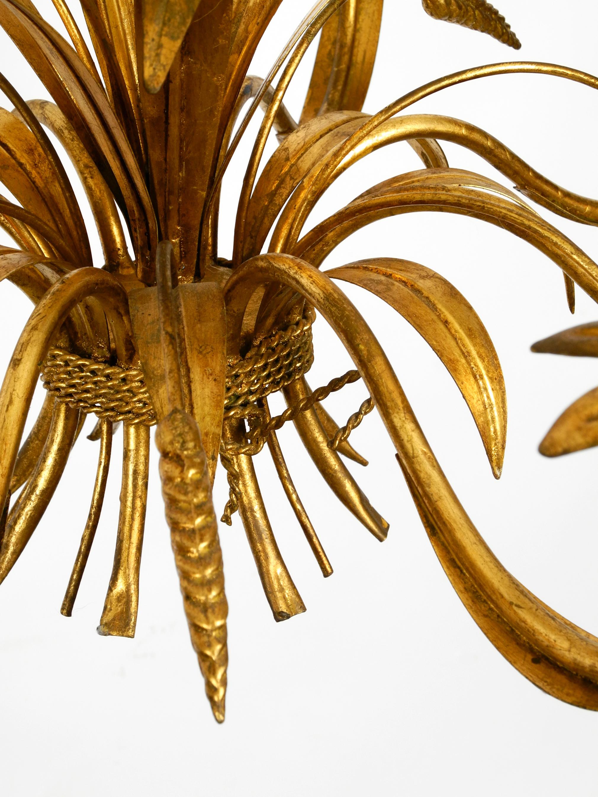 Beautiful, Large 1970s Gold-Plated 8-Armed Metal Chandelier by Hans Kögl 12