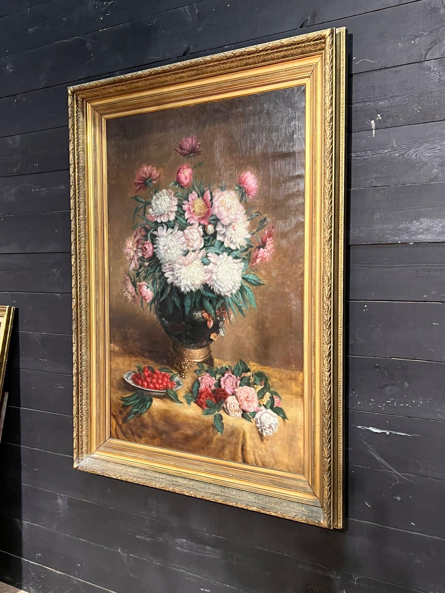 Beautiful Large 19th Century Oil Painting For Sale 2