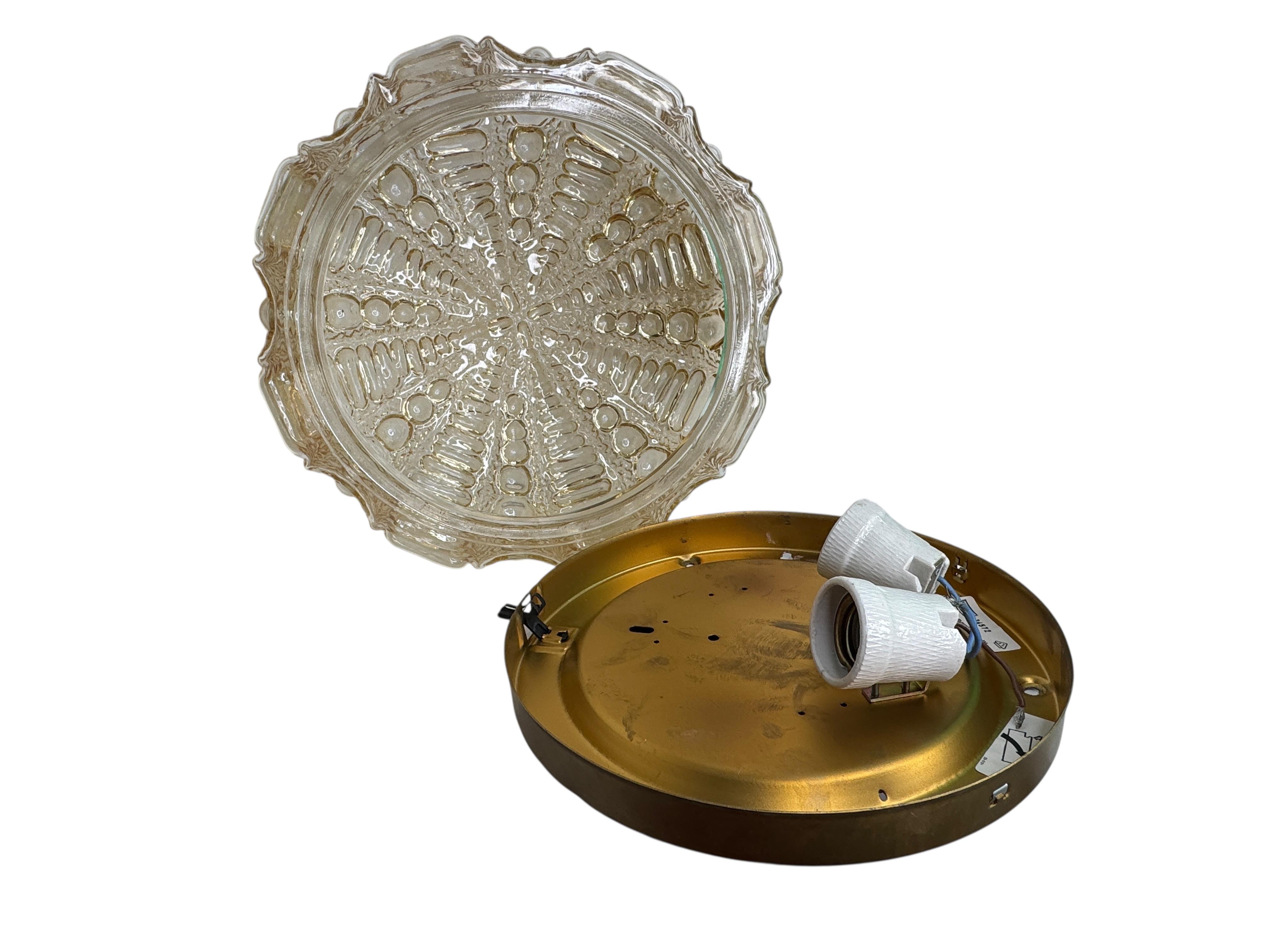 Magnifique RZB Leuchten encastré à 2 lumières à motif de bulles, années 1960 Bon état - En vente à Nuernberg, DE